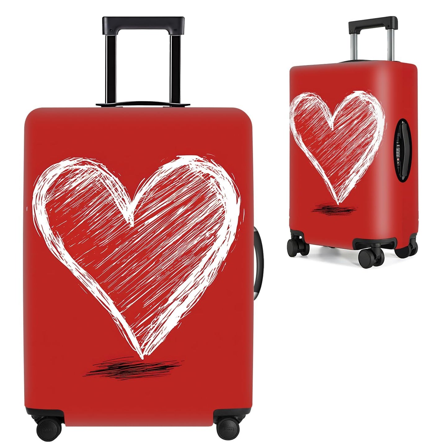 Colorful Abstract Art Luggage Cover – Vibrant Woman Face Design Suitcase Protector – Fits 32 to 34 Inch Travel Luggage,XL BST202