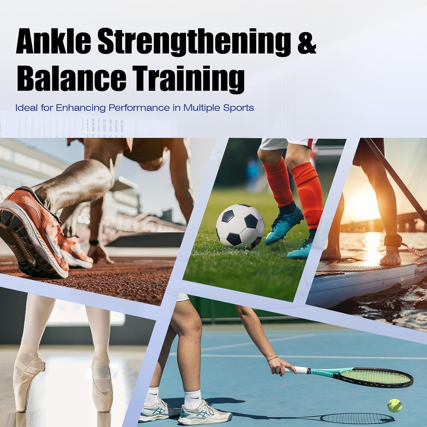 Enmja Ankle Balance Board, Foot Strengthener Exerciser for Sprained, Foot Stability Trainer, Single Leg Foot Stretcher, Posture Corrector, Physical Therapy for Plantar Fasciitis Relief WN420
