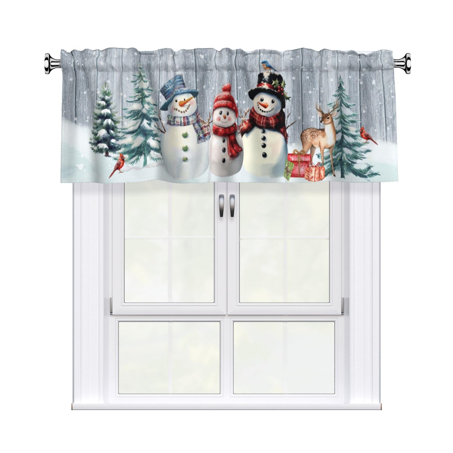 Easter Valances for Windows - Pink Spring Cafe Curtains Floral Bunny Short Curtains for Living Room Bathroom Bedroom Basement BST202