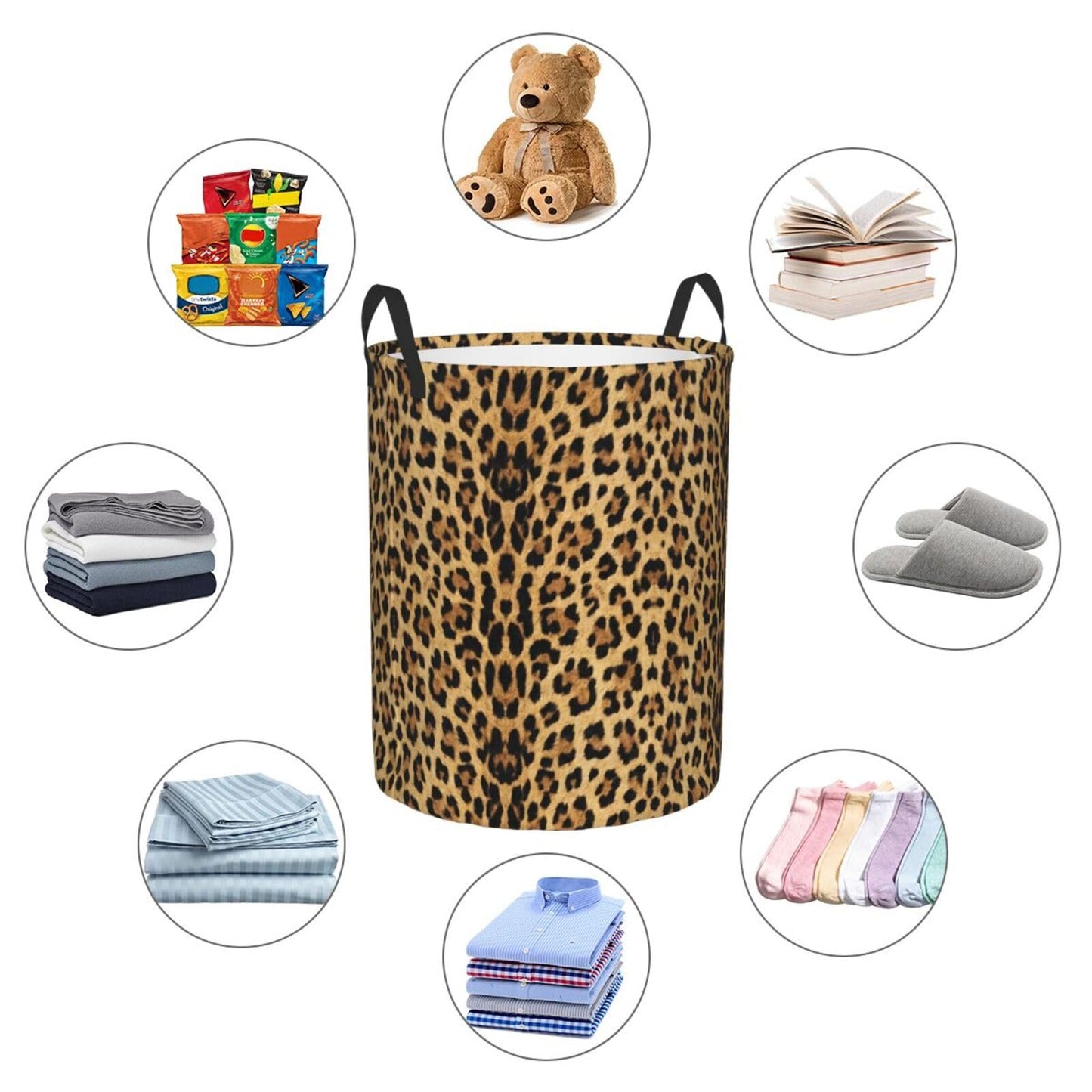 Basketball Round Laundry Hamper Basket Ball Texture Storage Basket Toys Clothes Organizer Bin For Home Bathroom Bedroom Dorm Nursery, 62l BST202