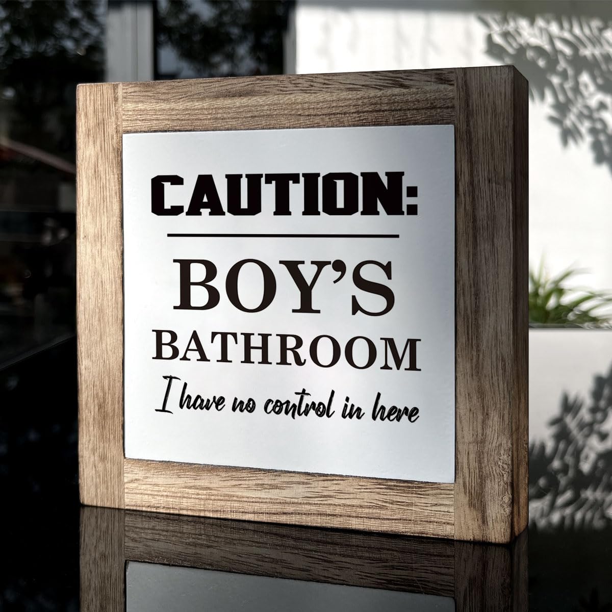 Bathroom Decor, Funny Bathroom Decor, Flush the Toilet This is Not Show and Tell, Wooden Box Signs for Home Decor, Bathroom Decor Tabletop, Kids Bathroom Rules Sign Decor, Bathroom Box Sign B6-71 BST202