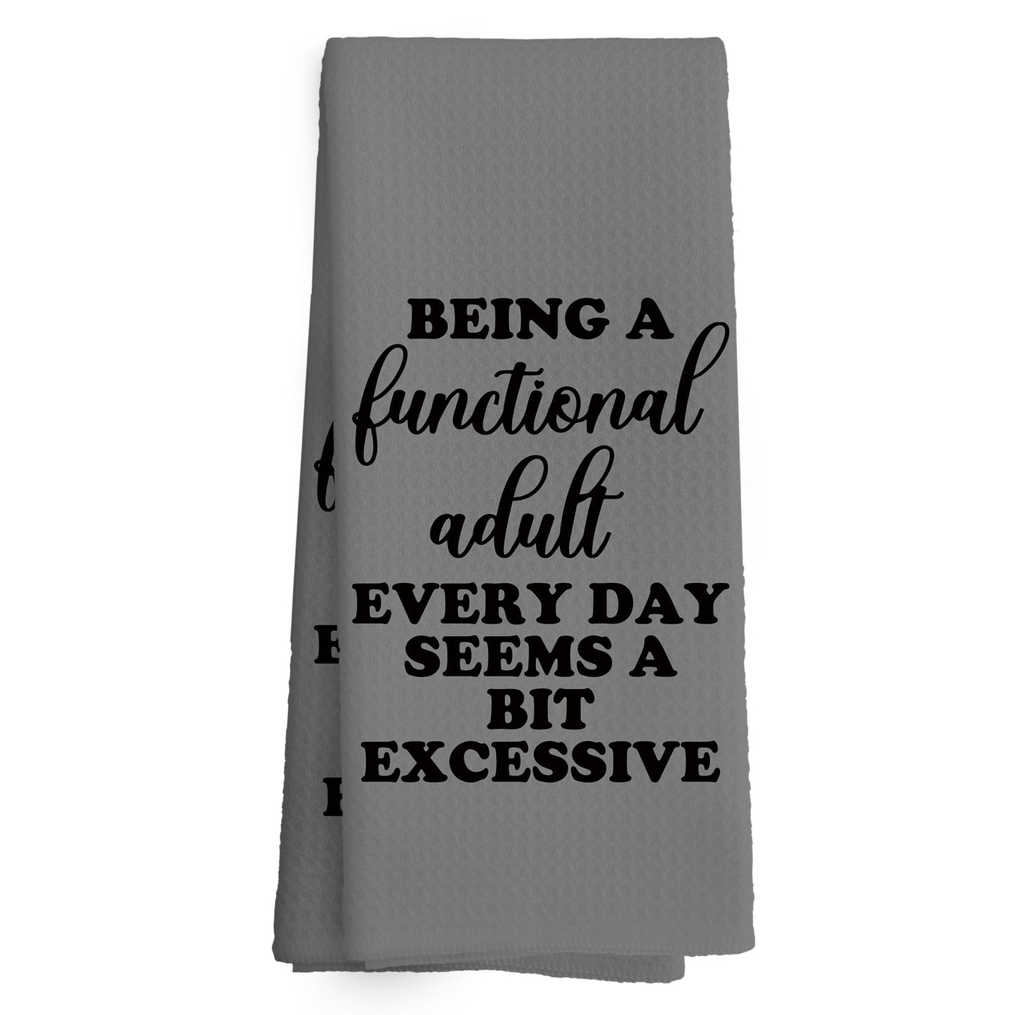 Funny Kitchen Towels Dish Towel Dishcloth 16x24 Inches, Funny Dish Towels with Sayings Towel Decorative Absorbent Hand Tea Towels for Kitchen Bathroom Decor, Humorous Gifts for Women Men BST326L