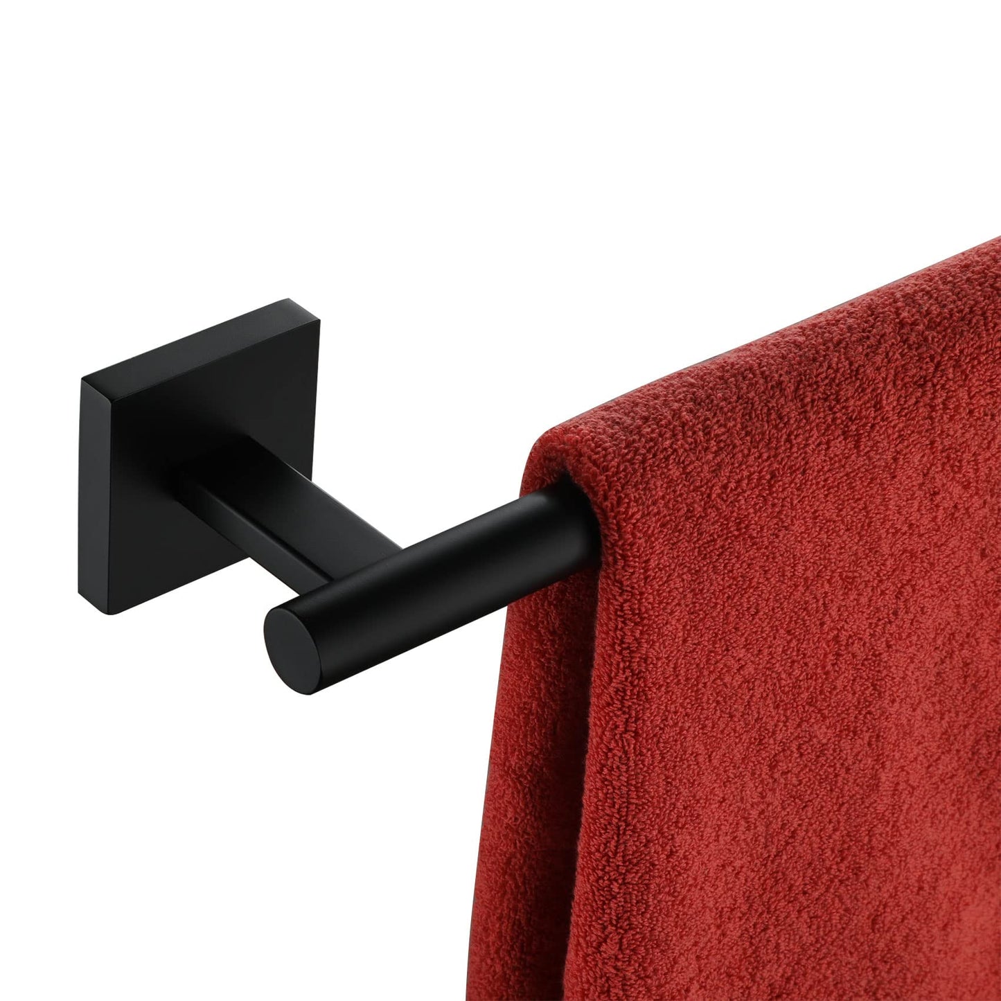 KOKOSIRI Bathroom Towel Bars 16 Inch Towel Rail Matte Black 40CM Hand Towel Holder for Bath Kitchen Wall Stainless Steel B4005BK-L16 BST202