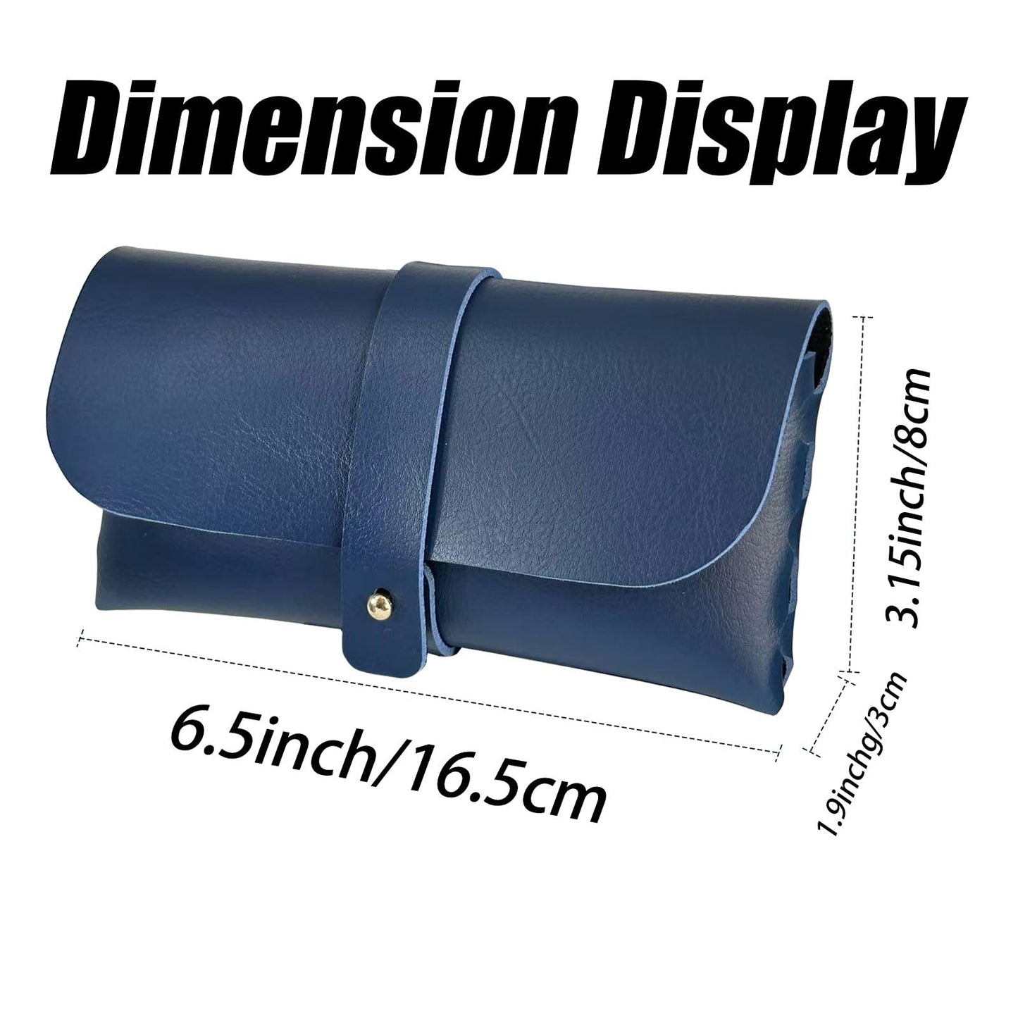 Glasses storage bag Travel sunglasses myopia glasses storage bag Fashion leather storage bag WN420