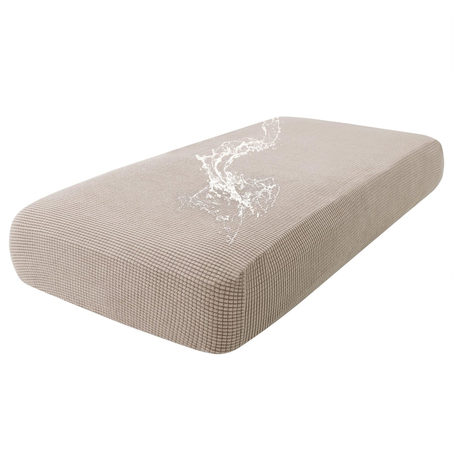 Waterproof Couch Cushion Covers for Pets, Non Slip Sofa Seat Cover | Stretch Jacquard Fabric, Elastic Bottom, Non Slip Fit, Waterproof Protection, Pet Hair Protection (1 Piece for Backrest M) BST202