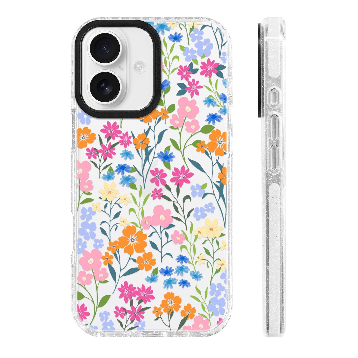 for iPhone 16 Pro Case [Military-Grade Drop Protection/Stylish Soft TPU Protective/Camera Protection/for Women & Girls] - Beach Party Collage Pattern with Mermaid WN420
