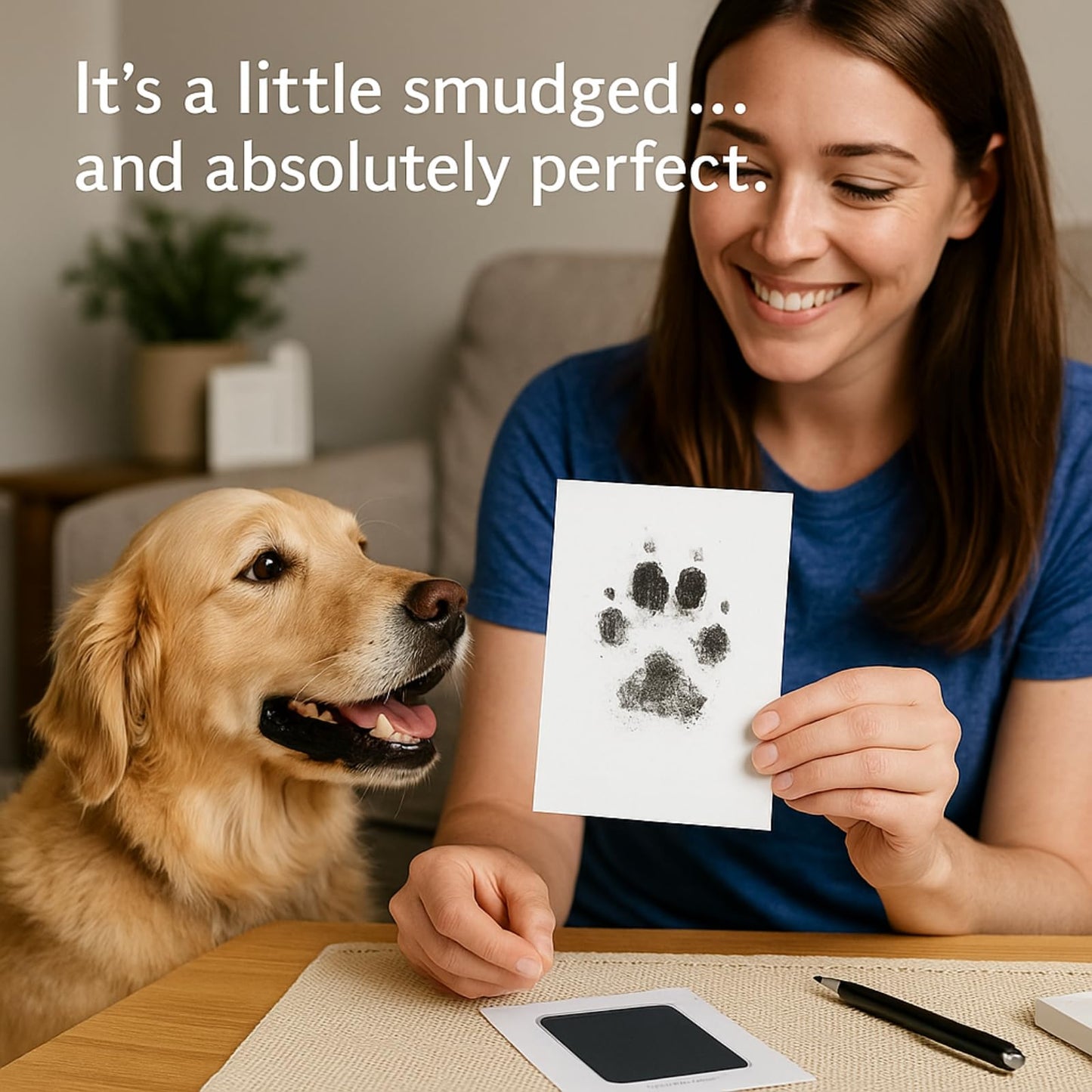 Paw Print Kit for Dogs, Inkless Clean Touch 3.1×4.9 in, Paw Print Kit for Dogs and Cats, Mess-Free for Puppies Kittens Pet Memorial WN420