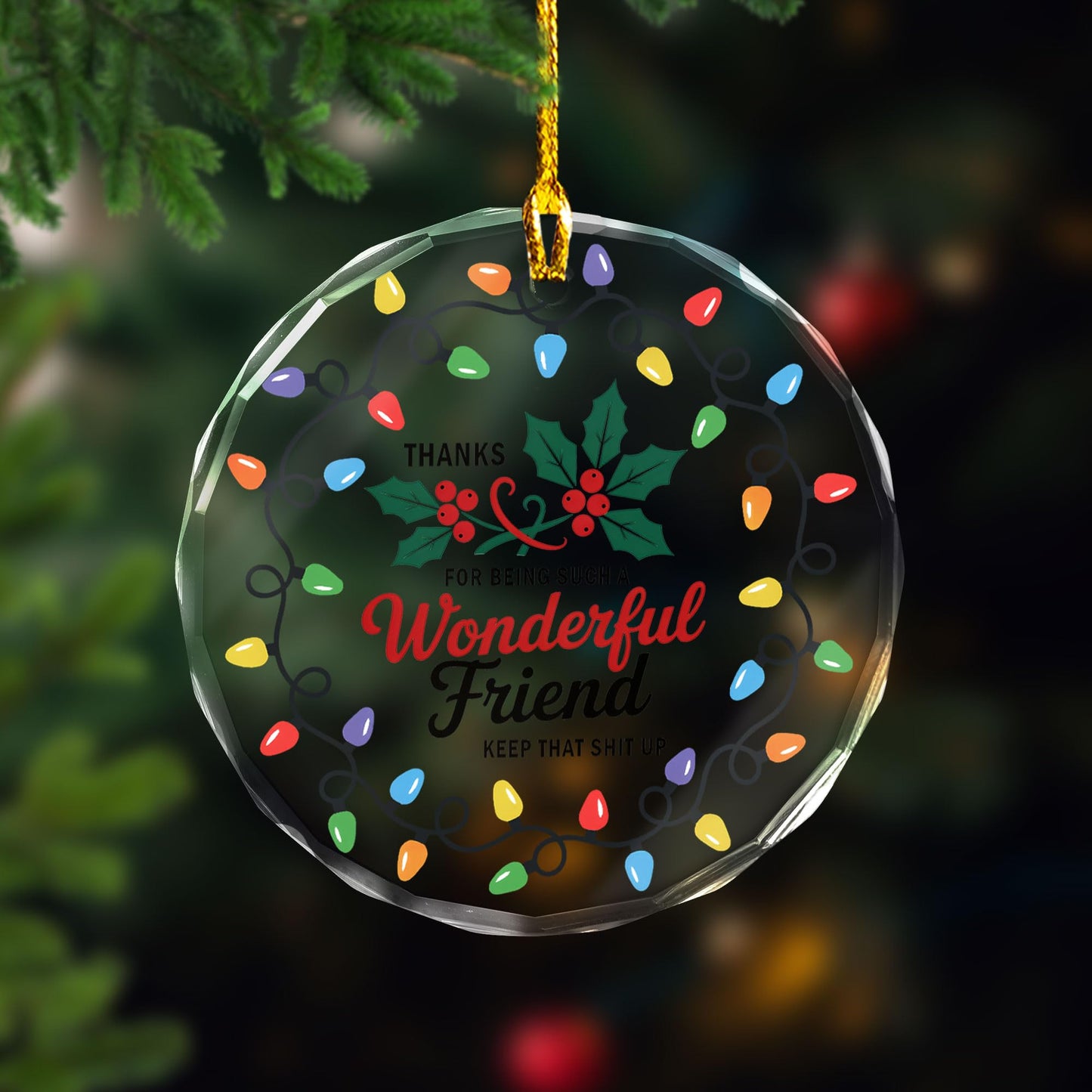 Best Friend Ornaments for Women - Friends Gifts 2025 - Friendship Gifts for Friend Female, BFFs, Besties, Soul Sisters, Friends Group Christmas Tree Decoration - Friendship Glass Ornament (FR2) BST220