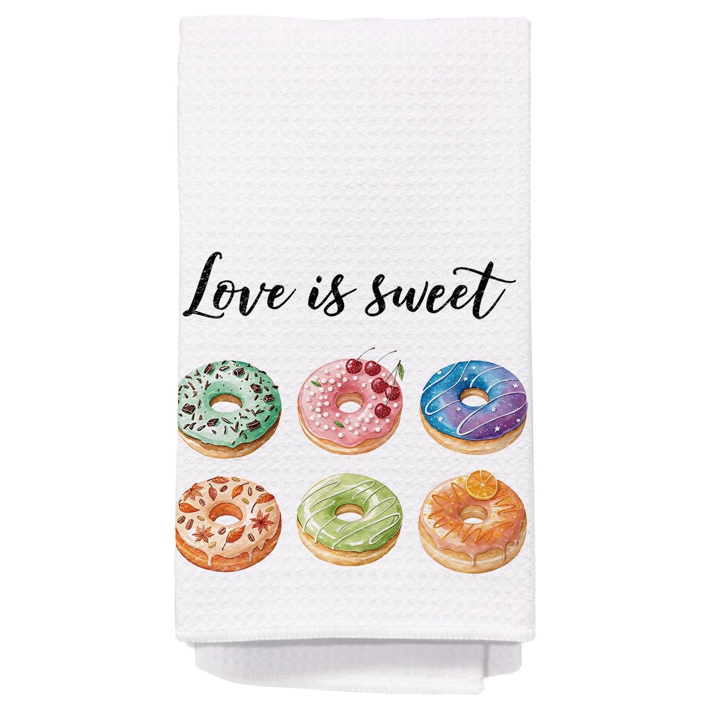 Bon Appetite Modern Kitchen Towels, Farmhouse French Dish Tea Towels for Kitchen, Gifts for Cooking Lovers Decorative Hand Towels, 16x24 Inch WN420