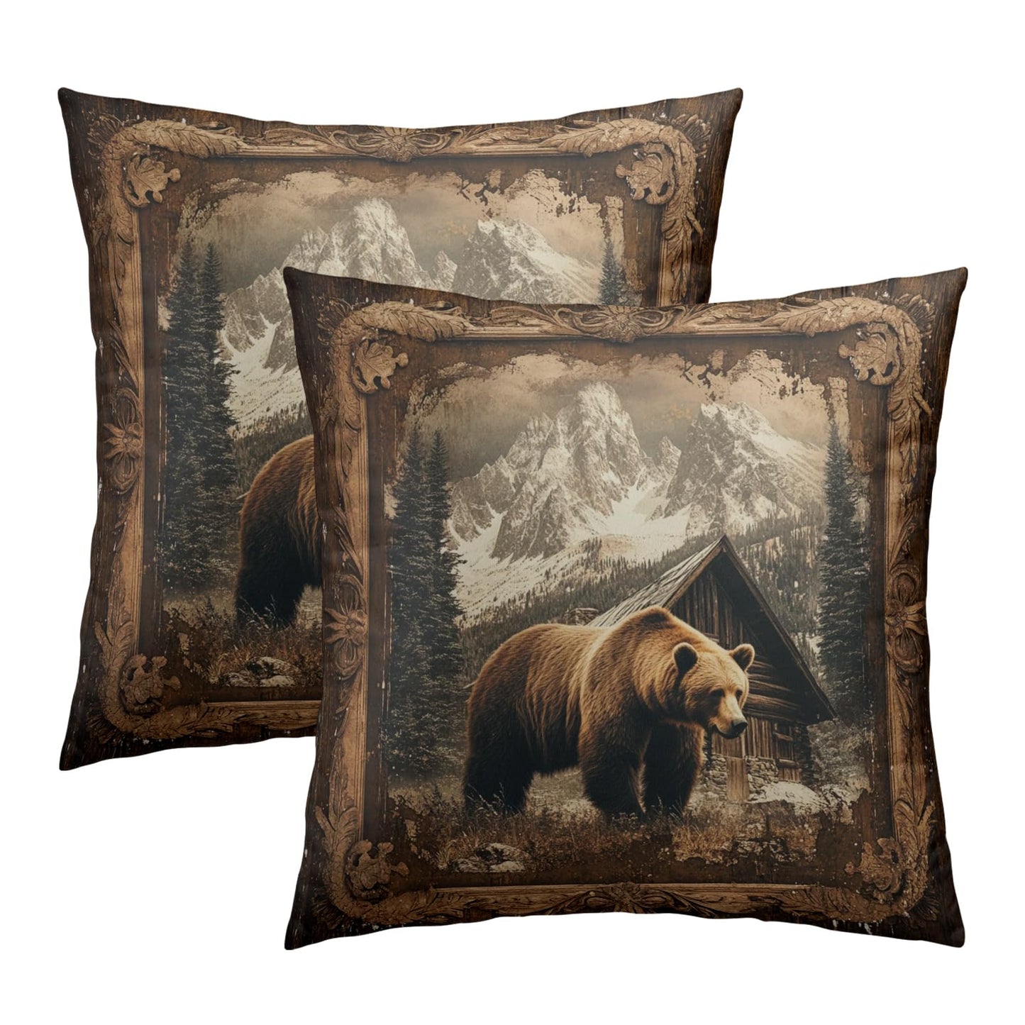 St. Patrick's Day Pillow Cover - Shamrock Throw Pillow Covers 18x18 Set of 2 Green Beige Decorative Pillowcases for Couch Sofa Bedroom BST202