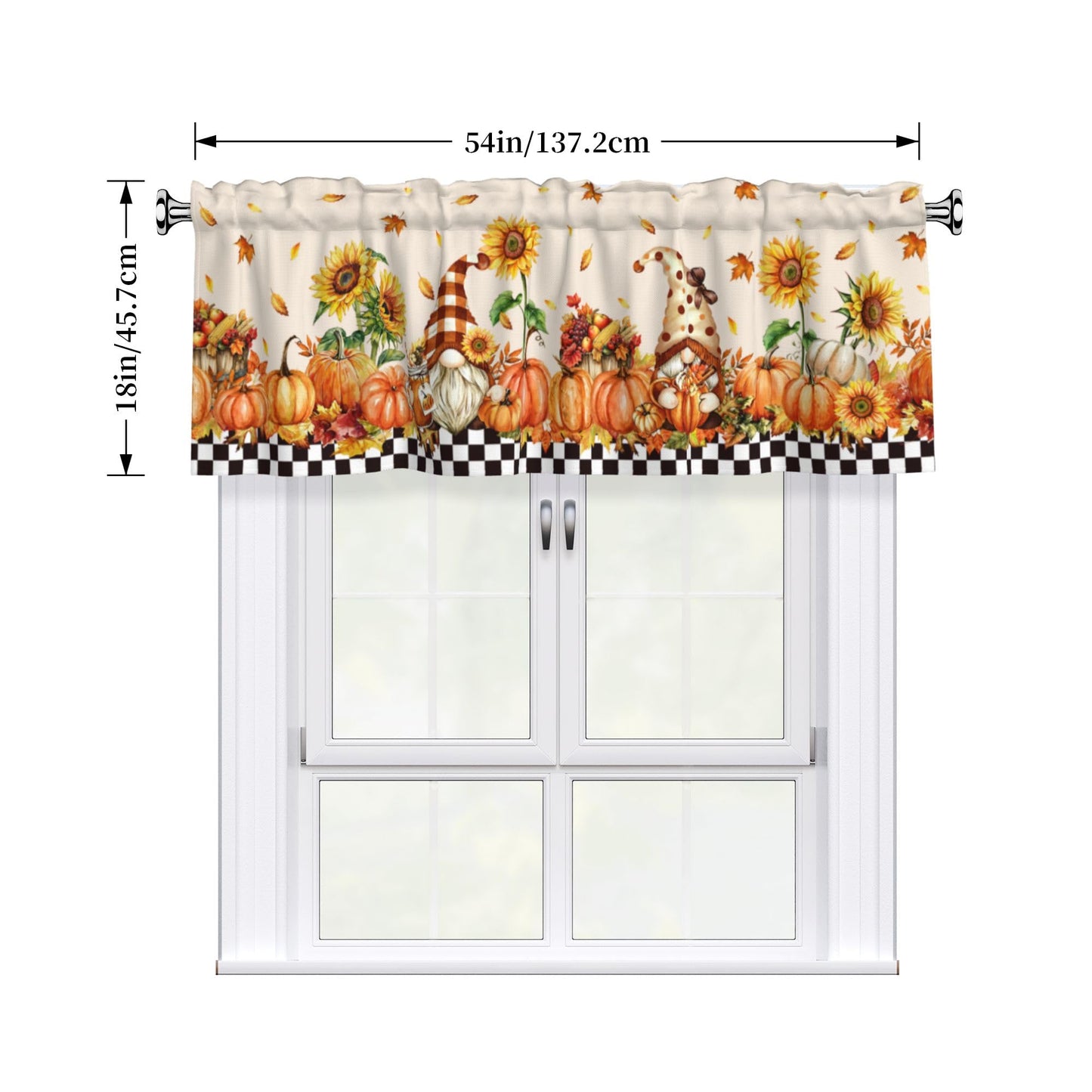 Easter Valances for Windows - Pink Spring Cafe Curtains Floral Bunny Short Curtains for Living Room Bathroom Bedroom Basement BST202
