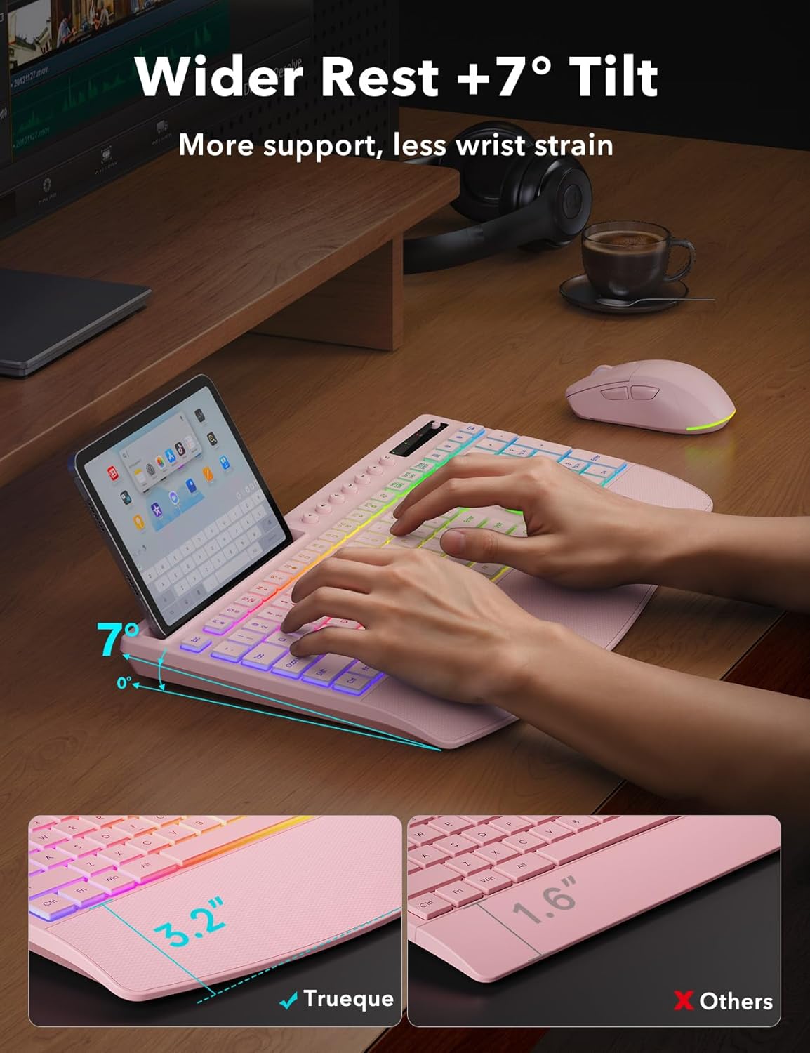 Trueque Wireless Keyboard and Mouse Combo 85