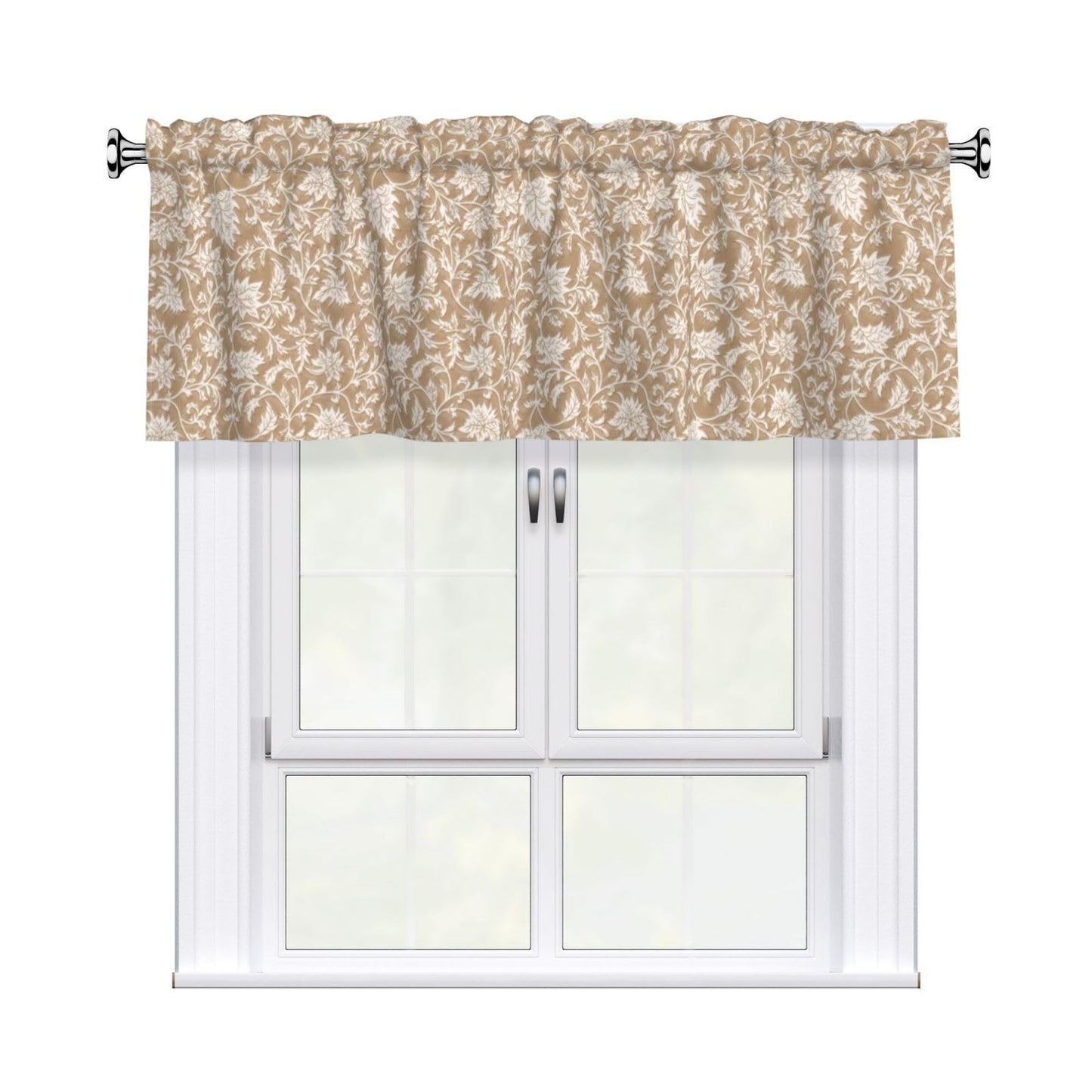 Easter Valances for Windows - Pink Spring Cafe Curtains Floral Bunny Short Curtains for Living Room Bathroom Bedroom Basement BST202