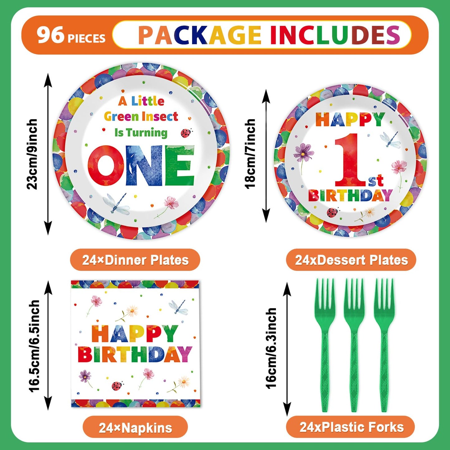 96 Pcs Race Car 1st Birthday Party Plates and Napkins Racing Cars First Birthday Decor Race Car One Year Old Dessert Cake Plates Racing Cars Theme Tableware Set for Kids Boy Party Decor 24 Guests BST202