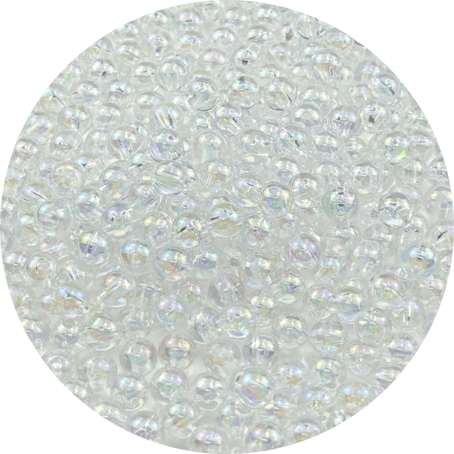 2000pcs 4mm Acrylic Round Beads AB Colors Acrylic Beads Round Spacer Beads with Hole for DIY Bracelet Necklace Jewelry Making Supplies Handmade Craft(Green AB) BST220