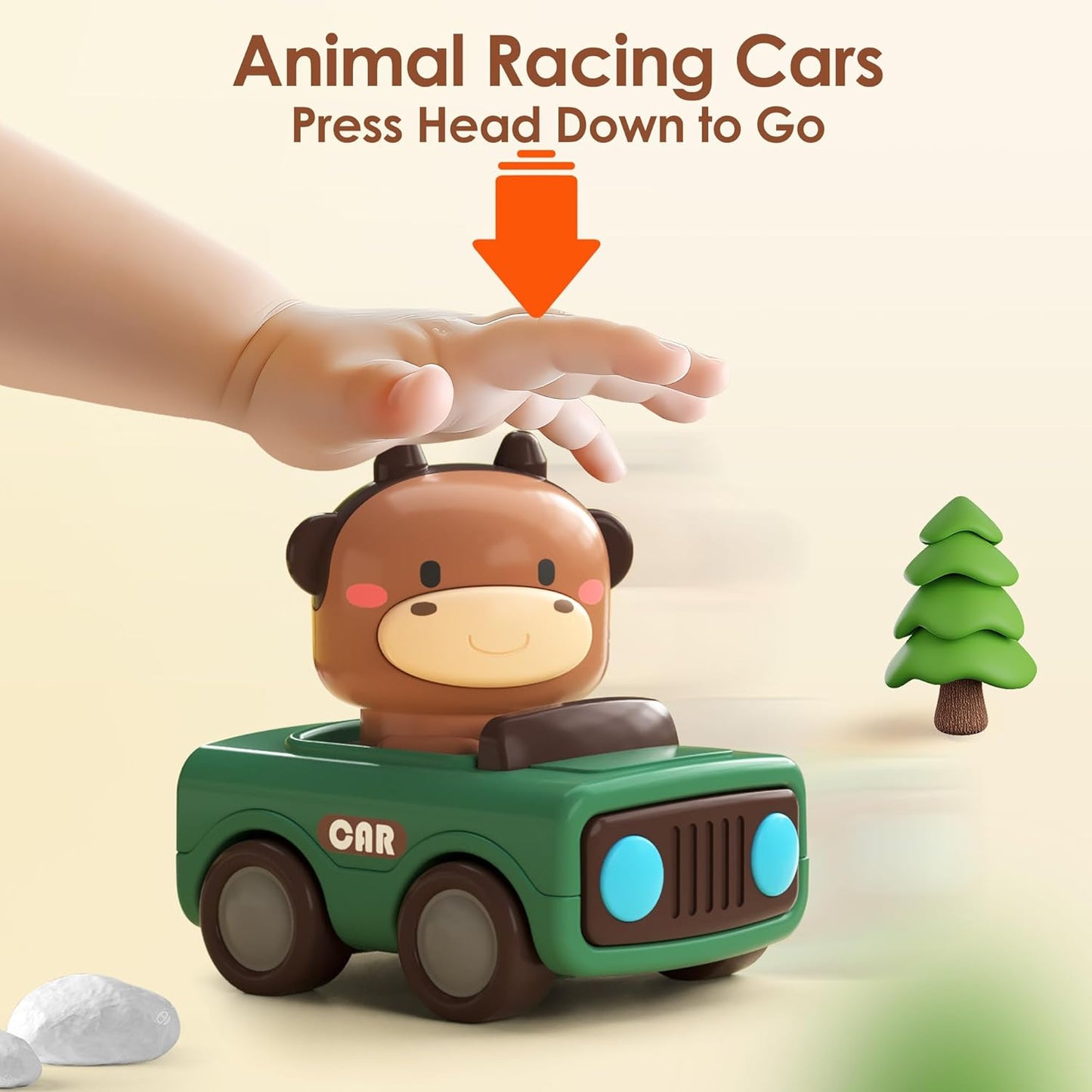 iPlayiLearn Big Head Racing Cars 6m+ 62