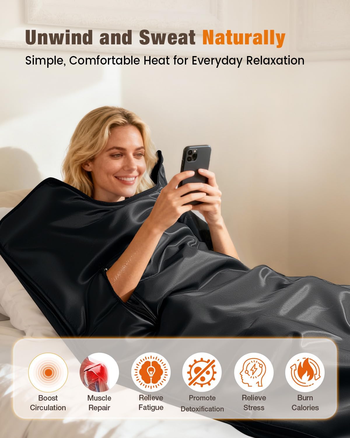 noerishia Portable Sauna Blanket for Home 94