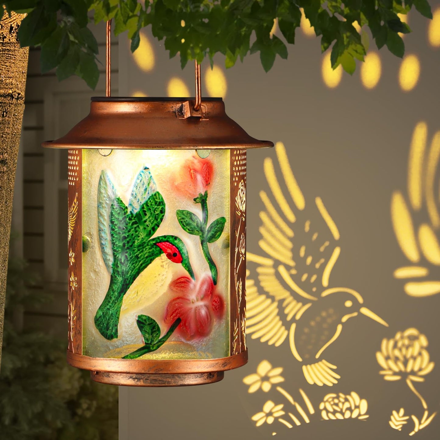 2 Pack Solar Lanterns Outdoor Waterproof N30