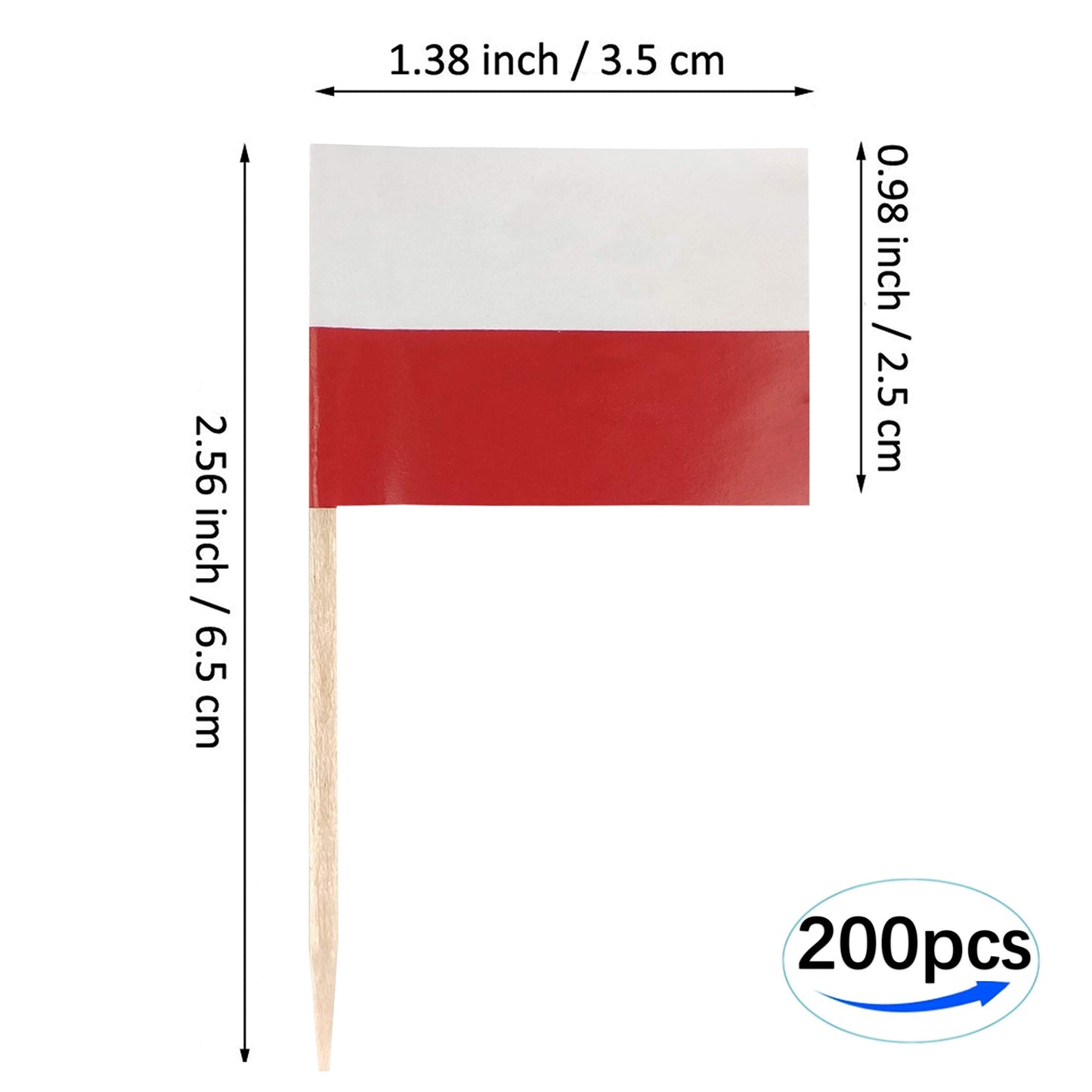 JBCD Mexico Toothpick Flag Mexican Mini Small Cupcake Topper Flags, 200pcs BST220