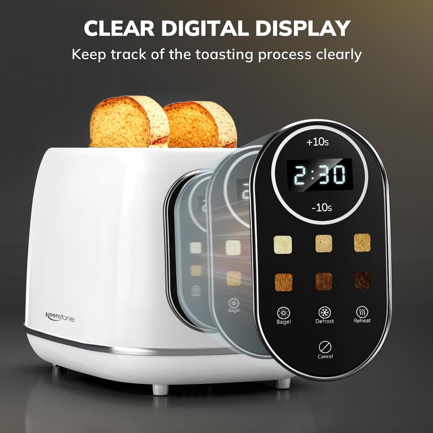 Keenstone Smart Touch Screen Toaster 2 Slice 77