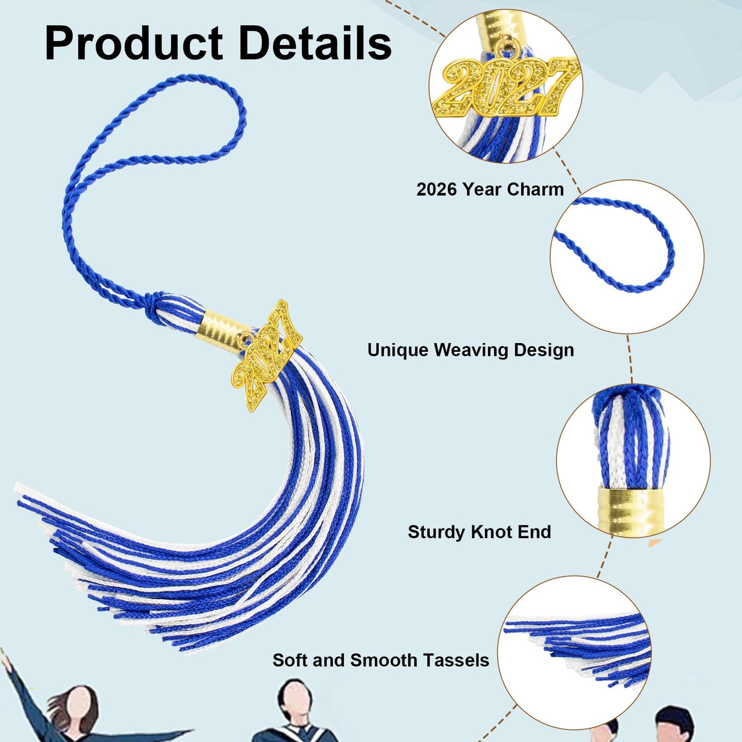 2026 Tassel Graduation, Black and Gold Graduation Tassel, 2026 Graduations Cap Tassels, Gradutate Cap Tassels with 2026 Year Gold Charms for Grad Cap Hat Ceremonies Memorial Graduations Decorations BST220