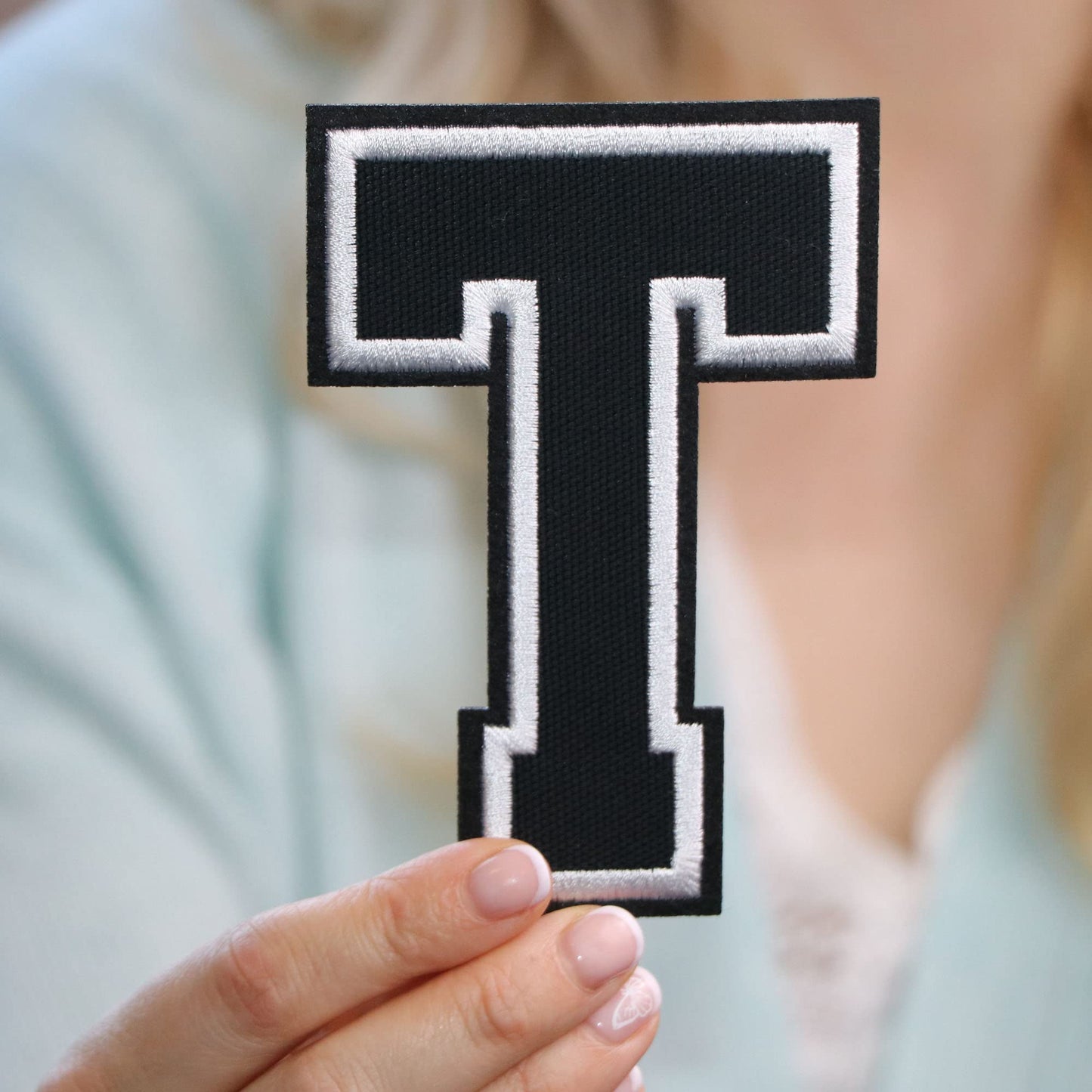 Iron On Letters Patches Premium Quality - Letter for Clothing - Varsity Patch Transfer for Clothes - Embroidered Letters Patches for Jersey Jackets - Sew on Appliques Red BST220