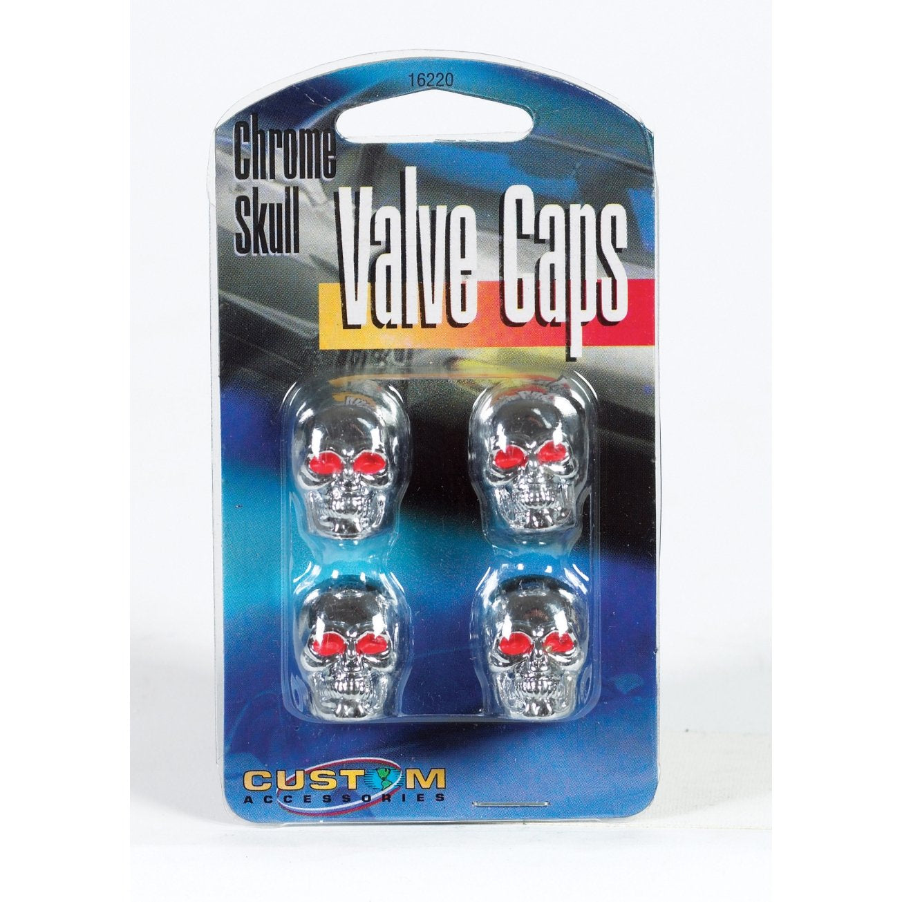 Custom Accessories 16114 Black Dice Style Valve Cap WN420