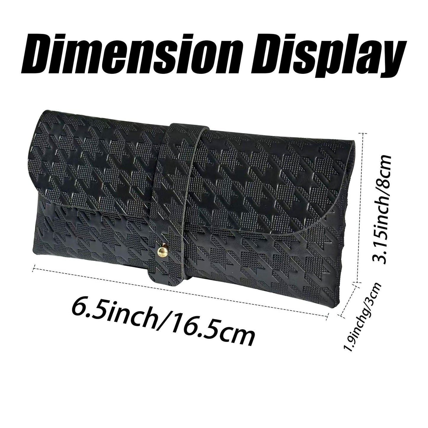 Glasses storage bag Travel sunglasses myopia glasses storage bag Fashion leather storage bag WN420