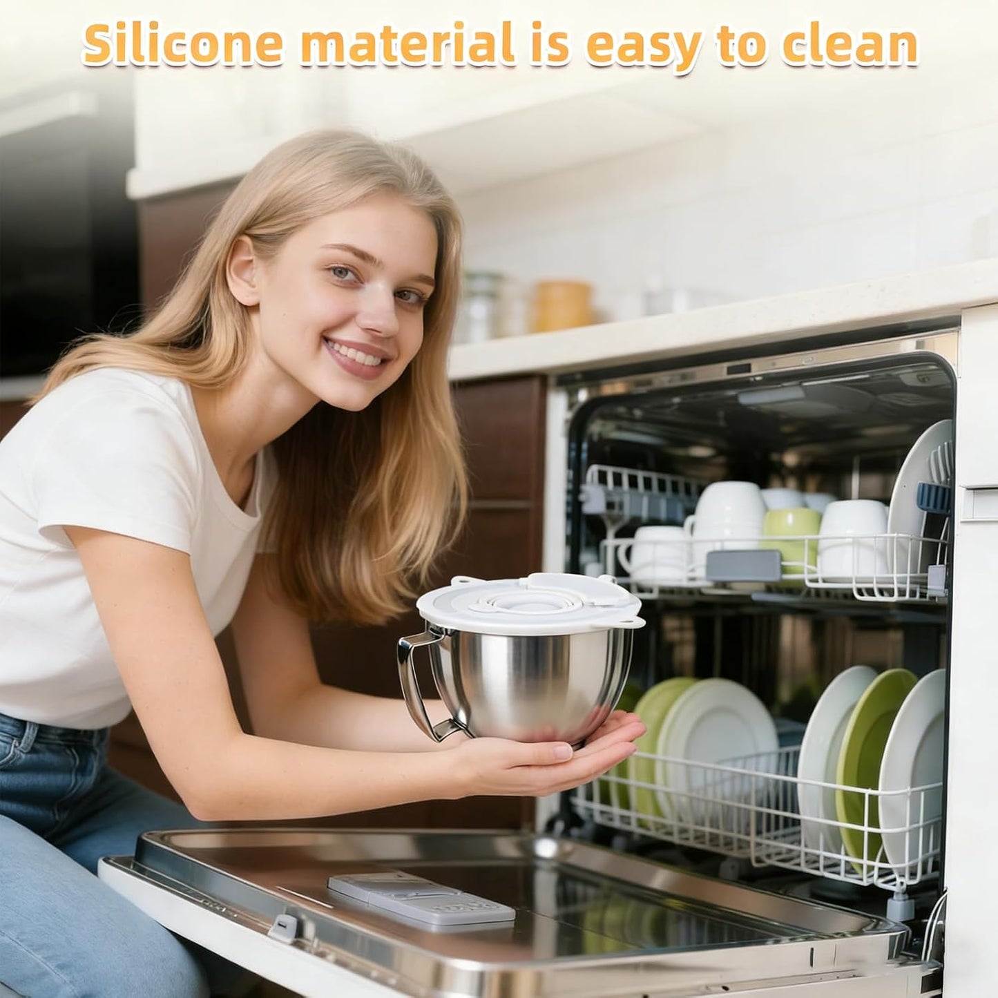 Flour Funnel for Kitchen Aid Mixer,Kitchenaid Attachments for Stand Mixer,Pour Spout for Kitchenaid Mixer,Cookie Countess Flour Funnel for Kitchen Aid,Perfect for Baking, Easy to Use, and Clean BST202