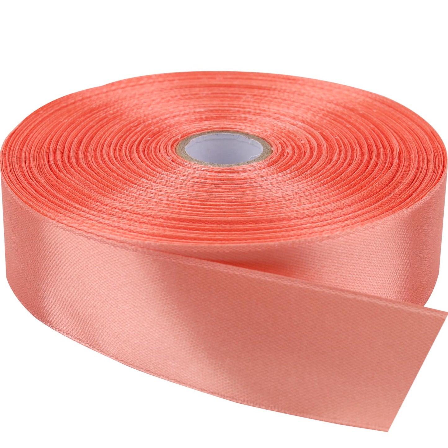 Single-Faced Sash Pink Ribbon - 1/2 Inch x 50 Yards Bulk Roll - Decorative Gift Wrapping, Crafting, Hair Bows, Wedding Party Decorations BST220