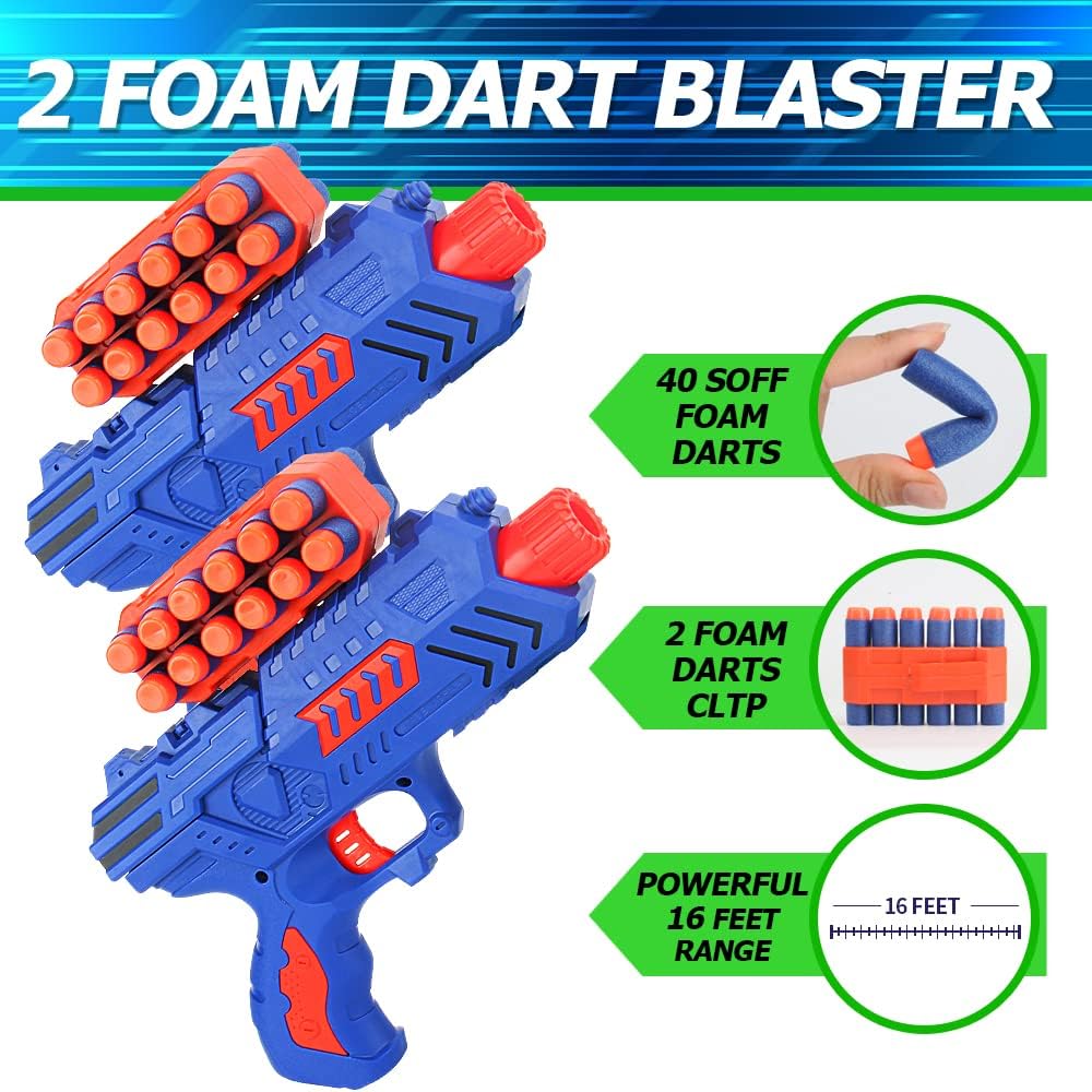 BAODLON Digital Shooting Targets with Foam Dart Toy Gun 101
