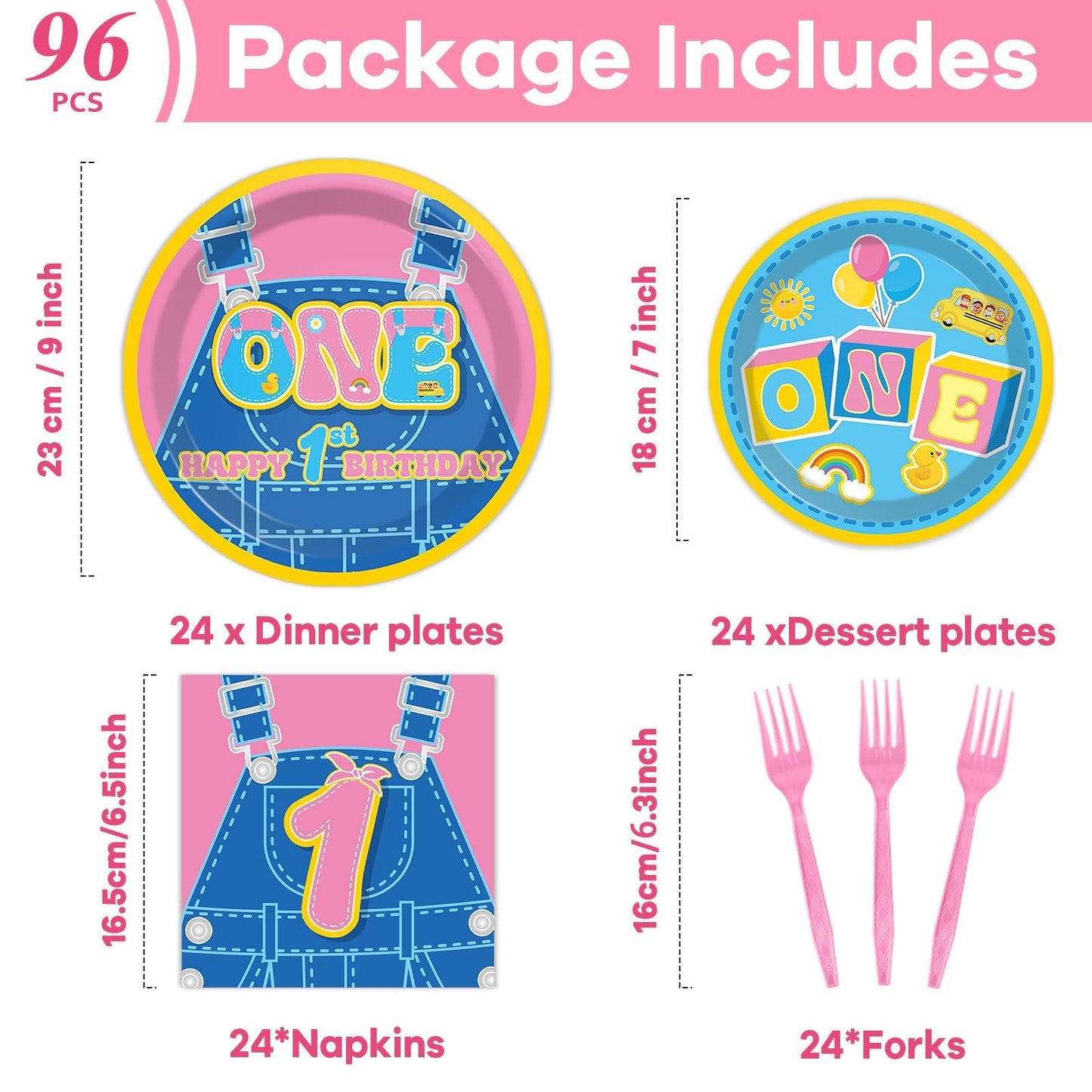 96 Pcs Race Car 1st Birthday Party Plates and Napkins Racing Cars First Birthday Decor Race Car One Year Old Dessert Cake Plates Racing Cars Theme Tableware Set for Kids Boy Party Decor 24 Guests BST202