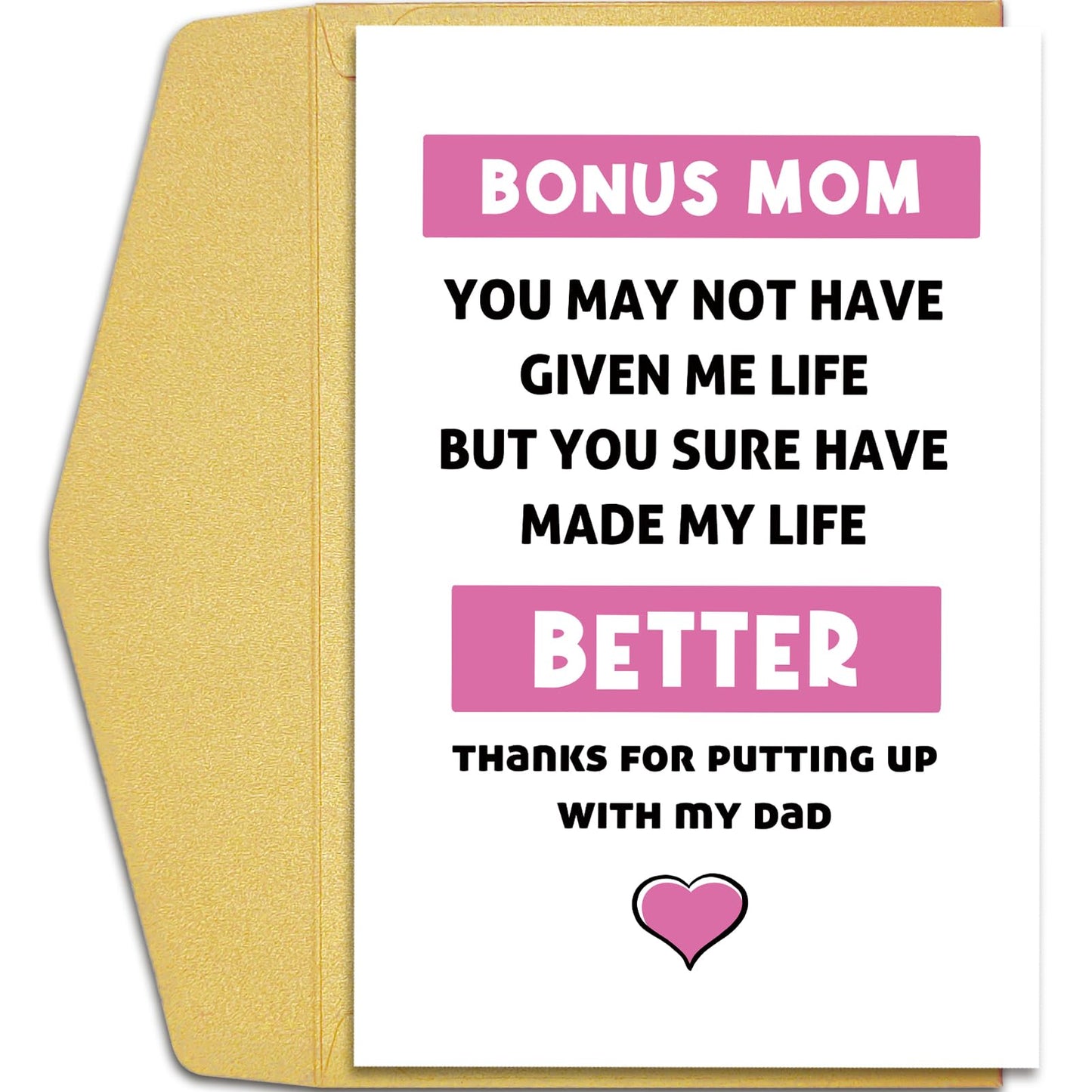Qiliji Mother's Day Card for Wife, Wife Mothers Day Card from Husband, Happy Mother's Day Card to My Amazing Wife, It Means A Lot To Me How Much You Love Our Family And Take Care Of Us WN420