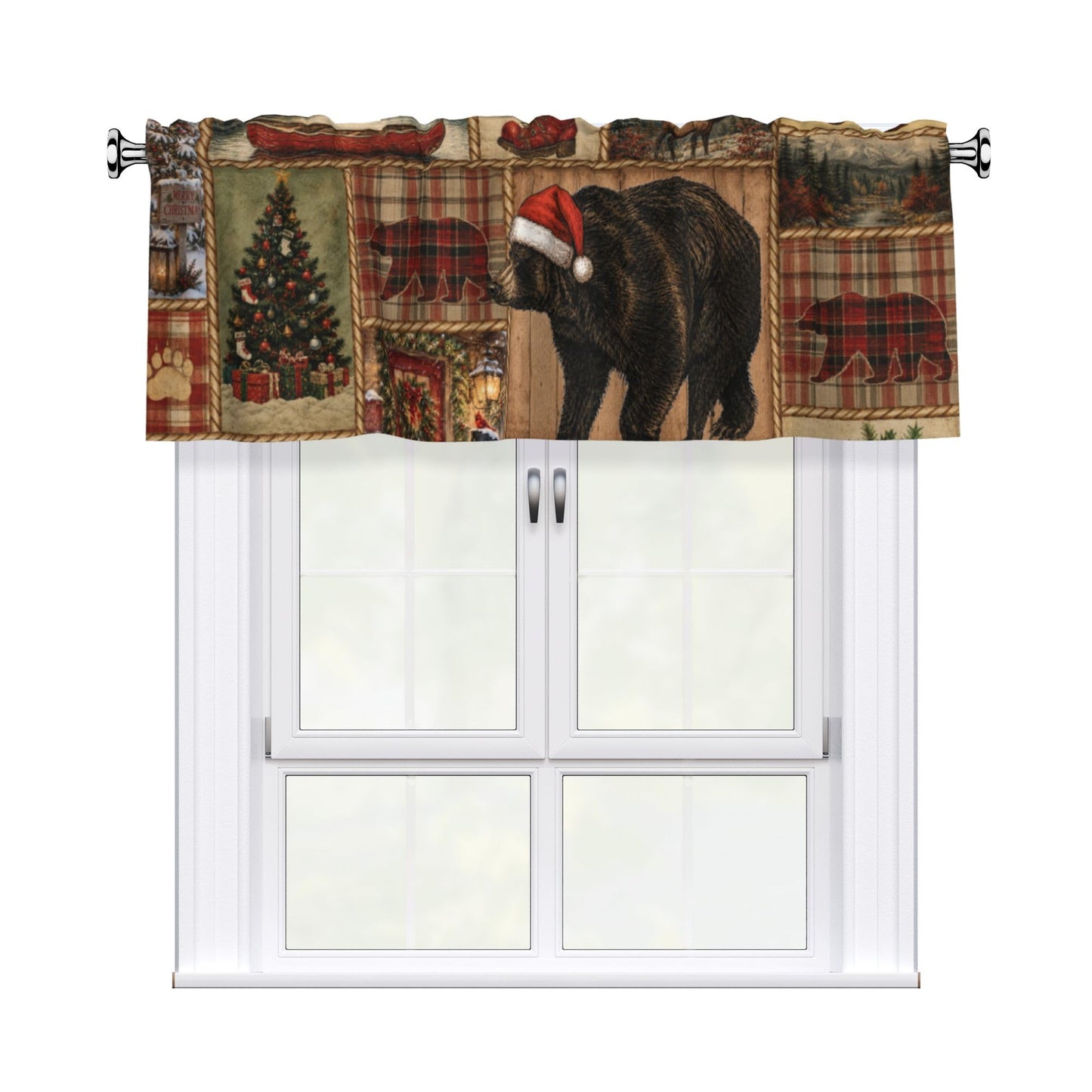 Easter Valances for Windows - Pink Spring Cafe Curtains Floral Bunny Short Curtains for Living Room Bathroom Bedroom Basement BST202