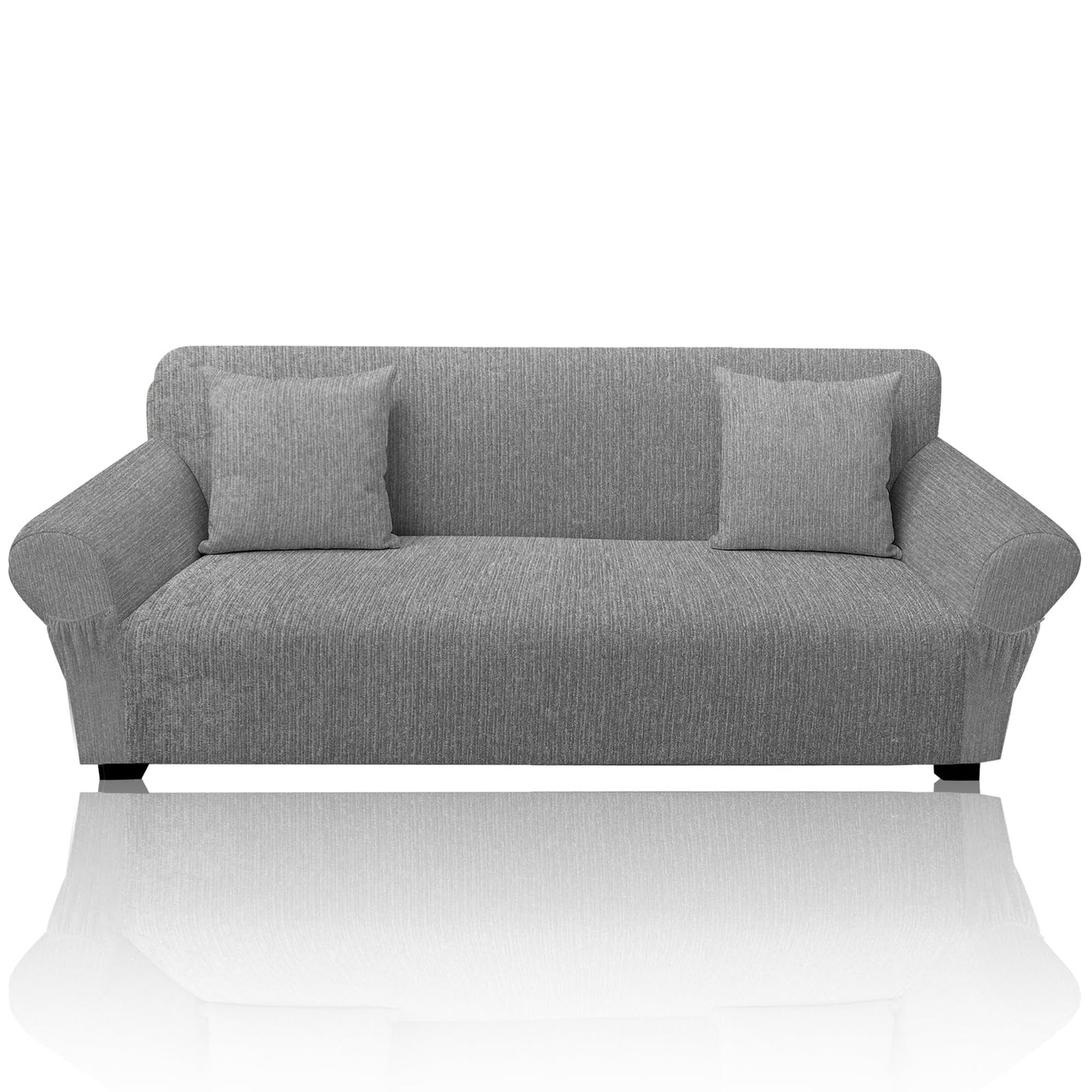 Sofa Slipcover with 2 Pillow Cover for 3 Cushion Couch, Non Slip Furniture Protector with Elastic Bottom, Washable Sofa Cover for Kids, Pets (Sofa, Navy) BST326H