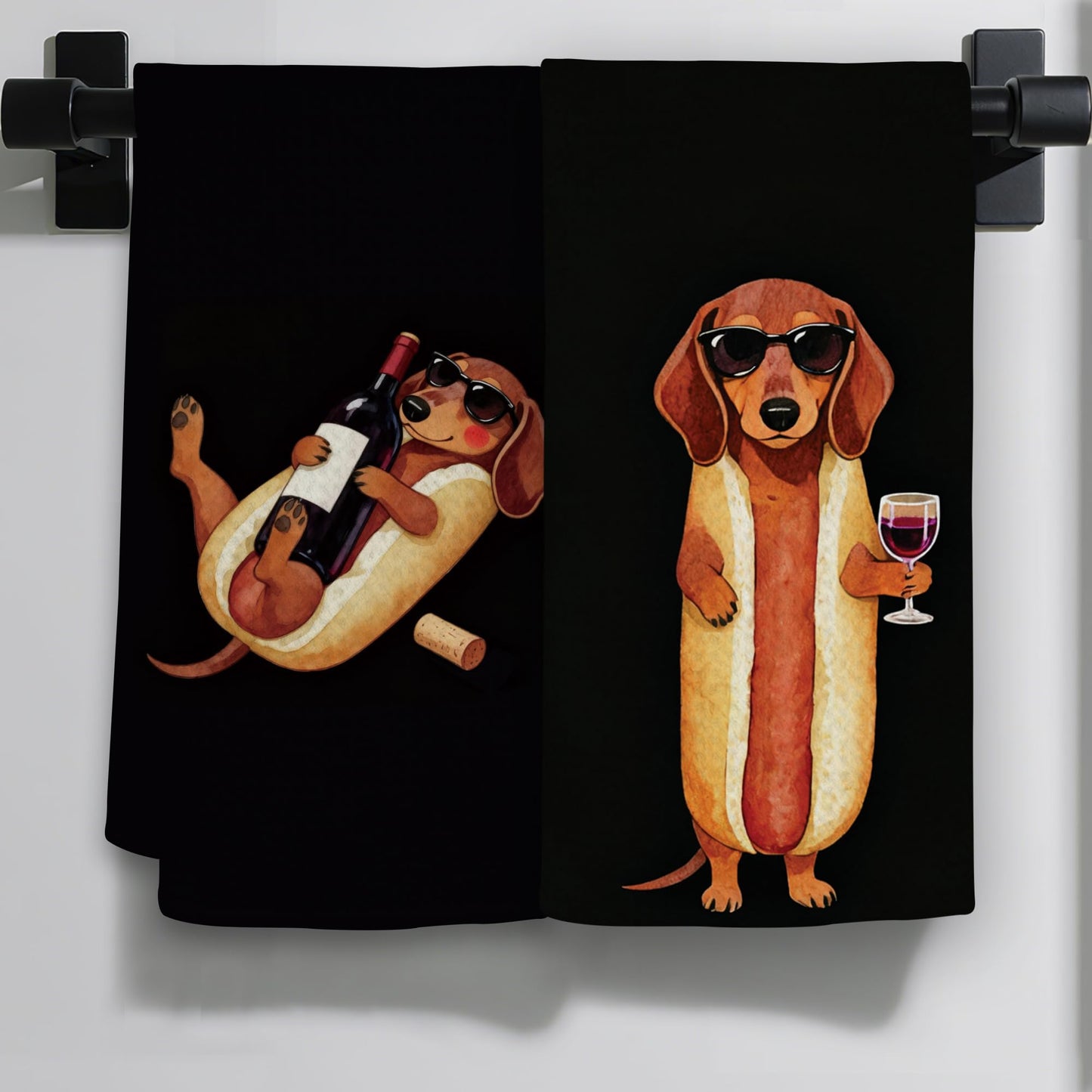 Funny Cat Gifts Kitchen Towels, Cute Cat with Knife and Fork Microfiber Dish Tea Towel for Kitchen Decor, Funny Cats Cooking Decor, is It Dinner Time Yet, 16x24 Inch BST220