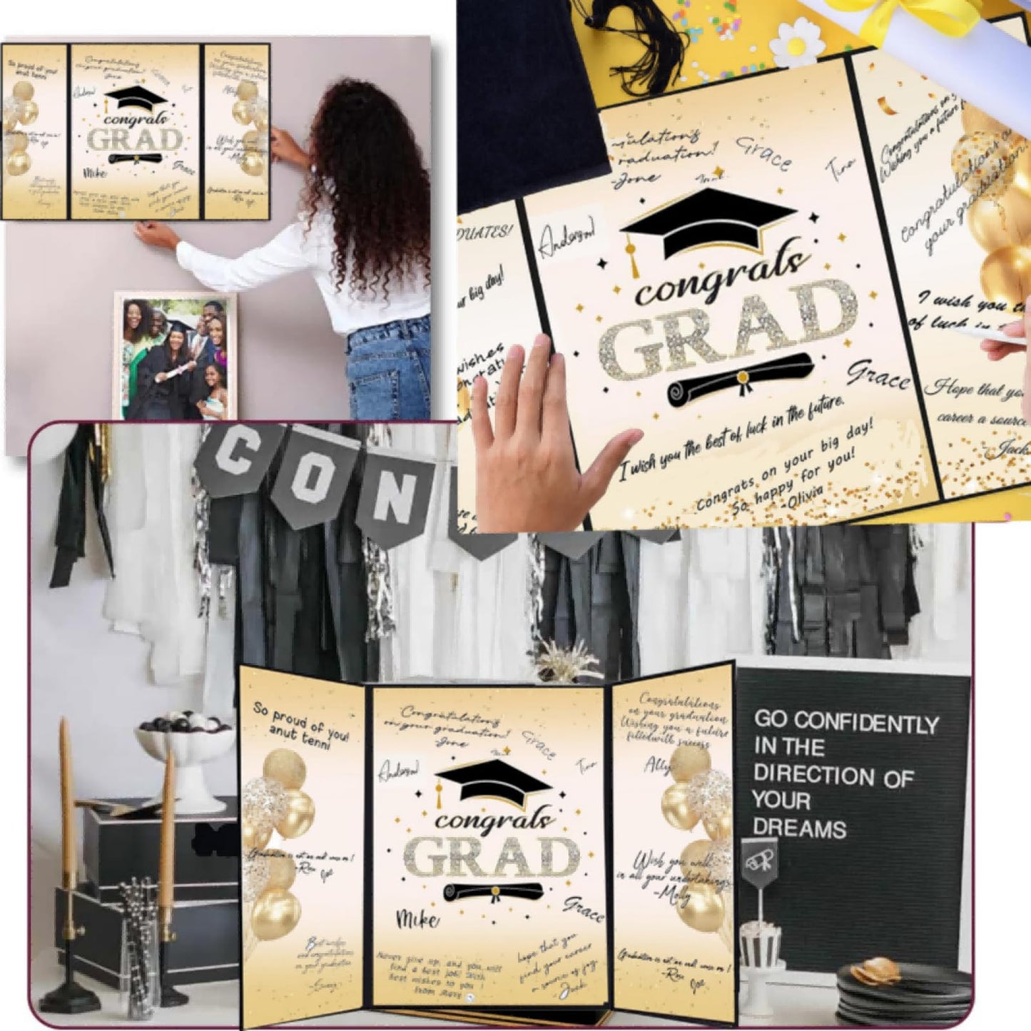 SIHPTO Graduation Guest Book 2026 College Graduation Party Decorations,Red Graduation Signature Book,Class of 2026 Congrats Grad Guest Book Alternative, Graduation Gifts for Her Him BST326L