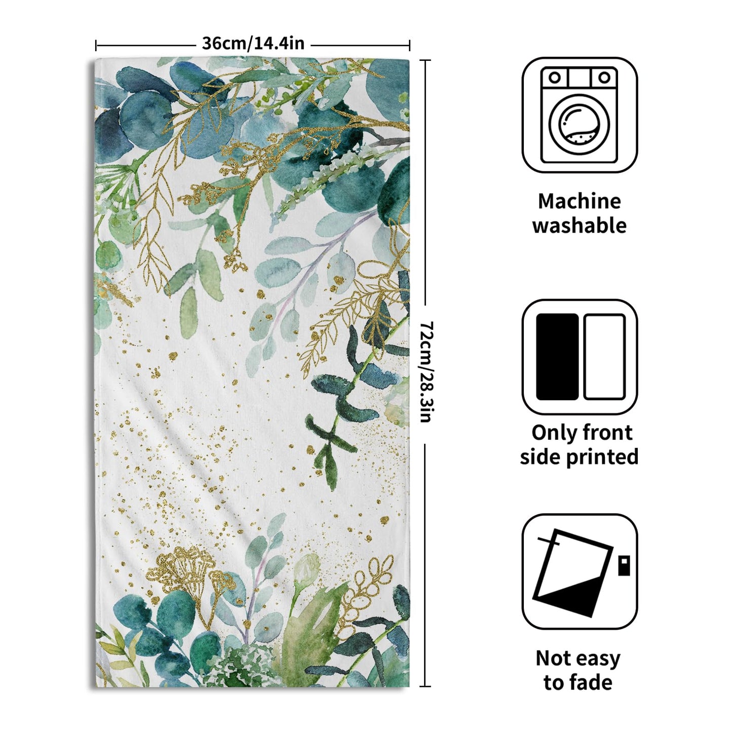 Imiss Coral Starfish Hand Towels for Bathroom，Nautical Coastal Seashell Guest Towels 14.4 x 28.3 Inch Set of 2 Soft Small Bath Towel Kitchen Dish Towels for Home Hotel Gym Spa BST220