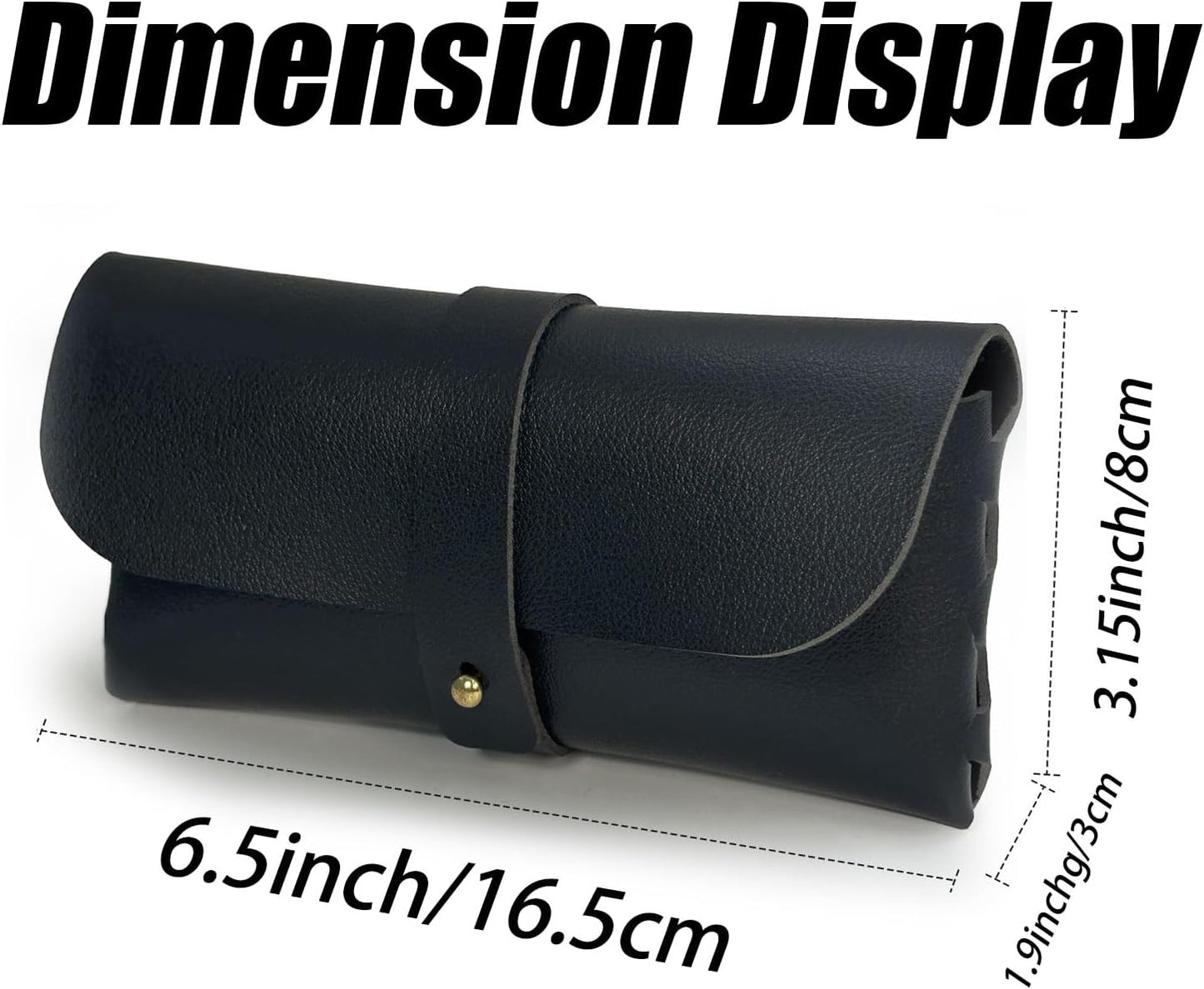 Glasses storage bag Travel sunglasses myopia glasses storage bag Fashion leather storage bag WN420