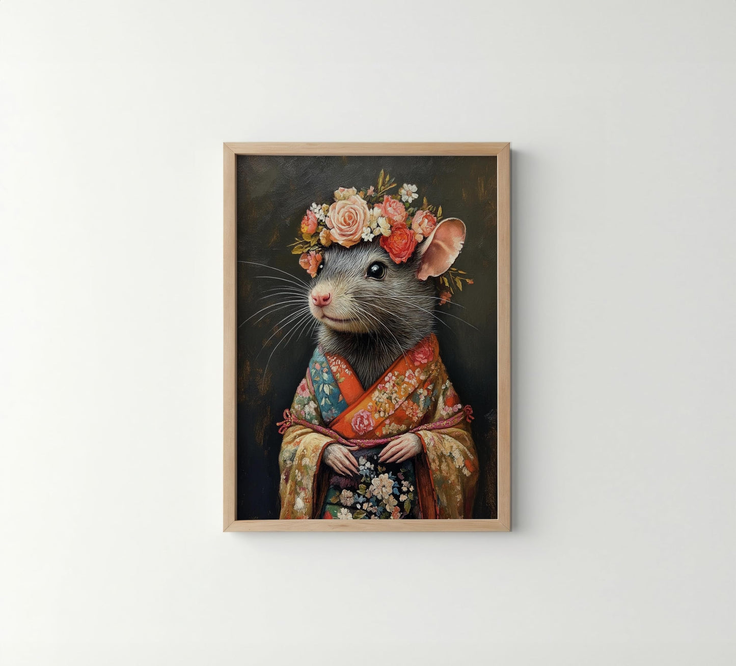 Sloth Unframed Wall Art Print Poster, Kimono Bathroom Dressing Room Decor Posters Prints for Restroom Home Picture Painting Artwork Gallery 5 (Sloth, 10"L x 8"W, Unframed) BST220