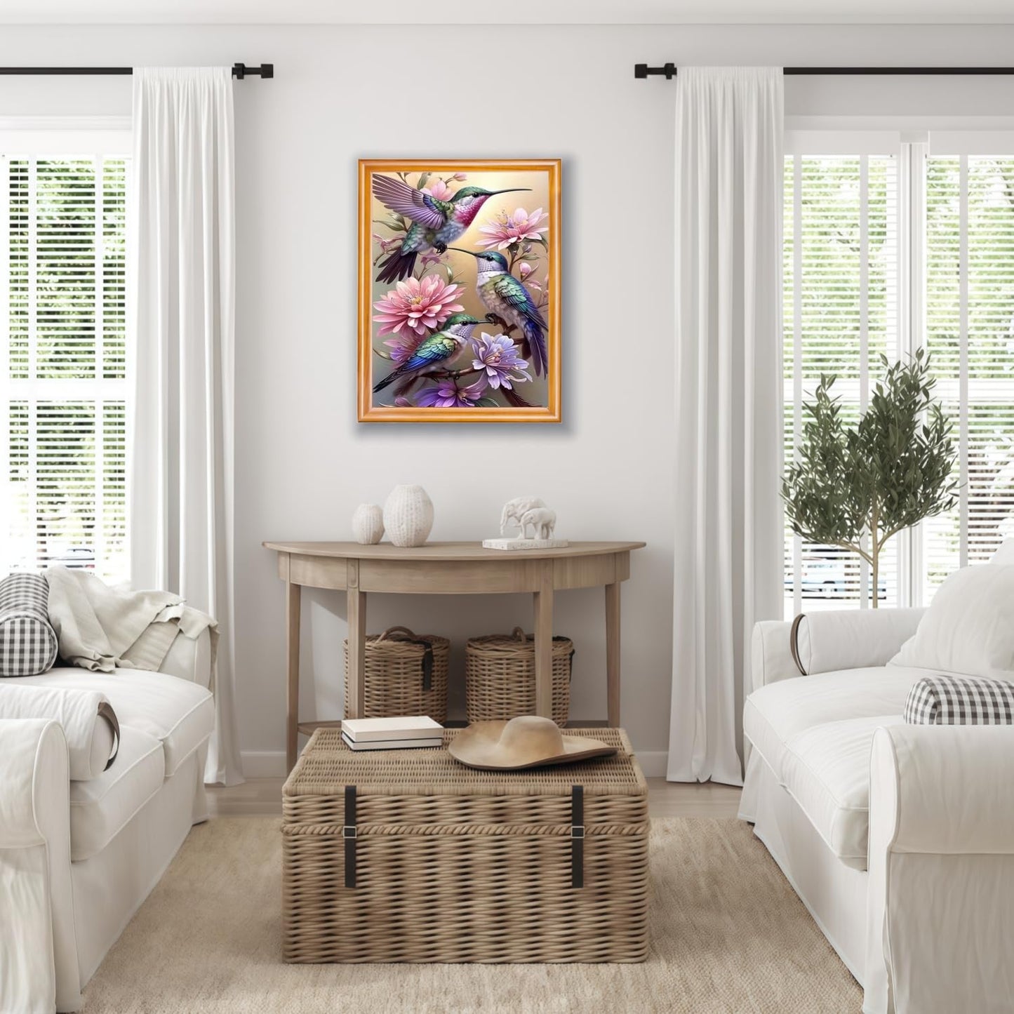 Mosaflare White Tigers Diamond Painting Kits for Adults 12x16 Inch | 5D Diamond Art for Beginners, DIY Full Round Drill Paint by Diamonds Dot Gem Art for Adult, Home Wall Decor BST326L