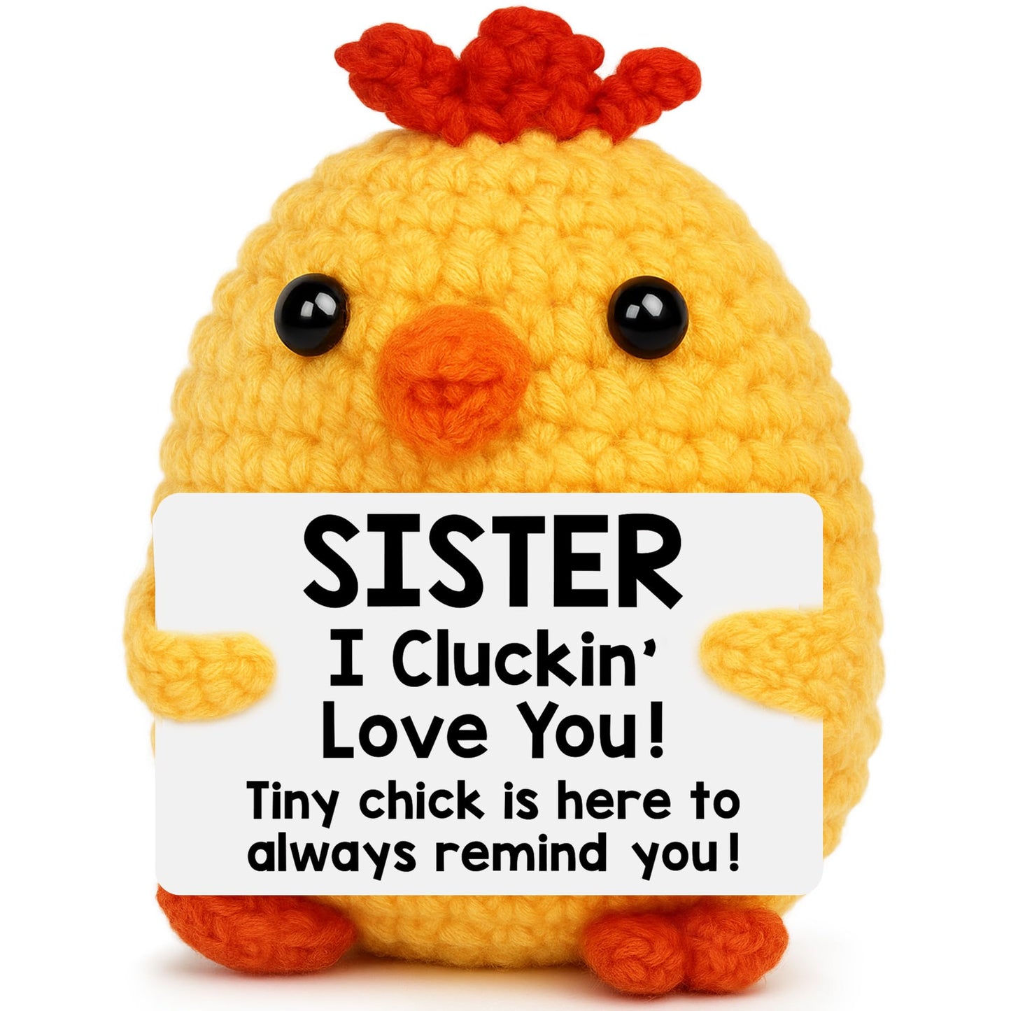 Grandma Birthday Gifts from Grandkids, New Grandma Grandmother I Love You Gift, Grandparents Day Gifts for Grandmas Grandmother Nana Gigi, Christmas Stocking Stuffers Funny Handmade Crochet Chicken BST220
