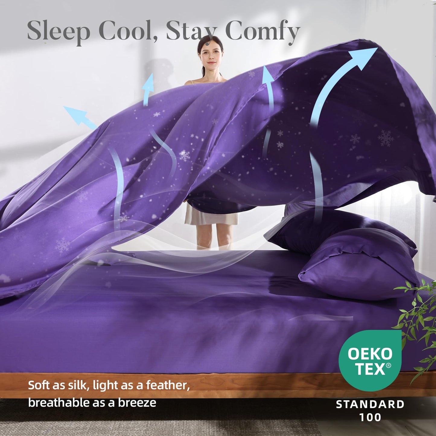 4 Piece Twin Size Sheet - Cooling Bed Sheets Set, Blend Rayon Derived from Bamboo, Breathable Soft Hotel Luxury Bedding & Pillowcases, Silky Fit 16 inch Extra Deep Pocket, Oeko-Tex - Olive Green BST326H