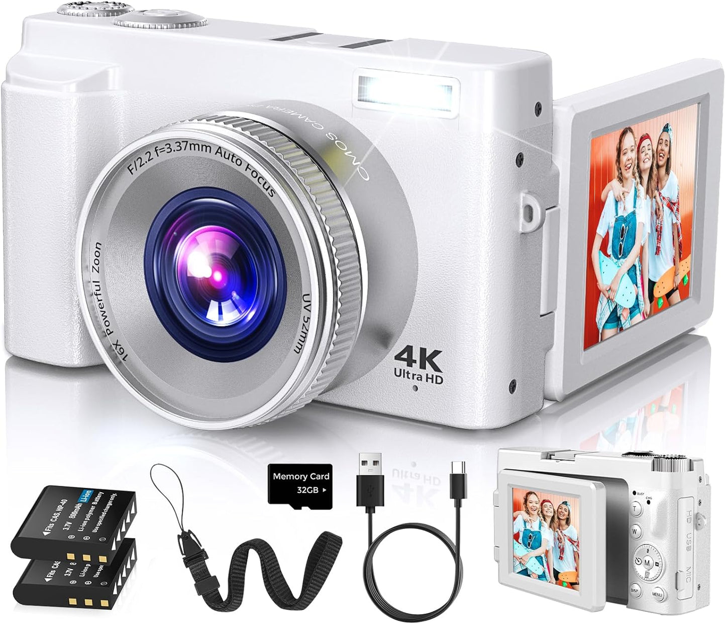 Duluvulu 4K Digital Camera for Photography 16