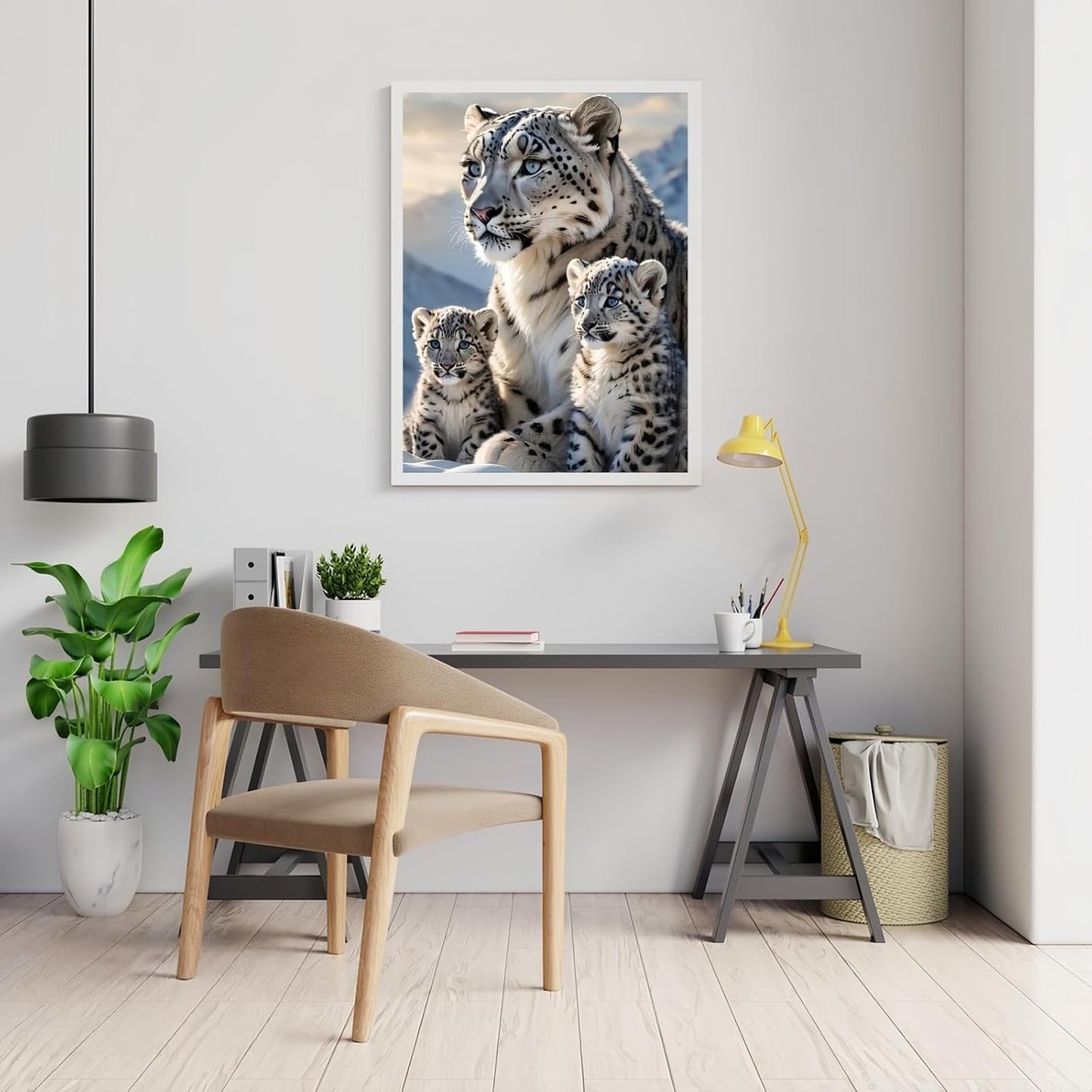 Mosaflare White Tigers Diamond Painting Kits for Adults 12x16 Inch | 5D Diamond Art for Beginners, DIY Full Round Drill Paint by Diamonds Dot Gem Art for Adult, Home Wall Decor BST326L