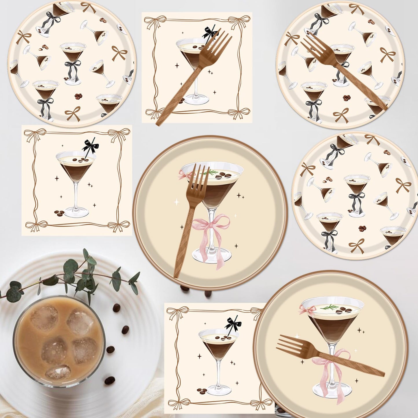 Gameza July Christmas Party Decorations Tableware, 96PCS There's Some Hohoho's in July Disposable Paper Plates and Napkins Decoration, Summer Xmas Beach Forks Decor Supplies Serves 24 BST220