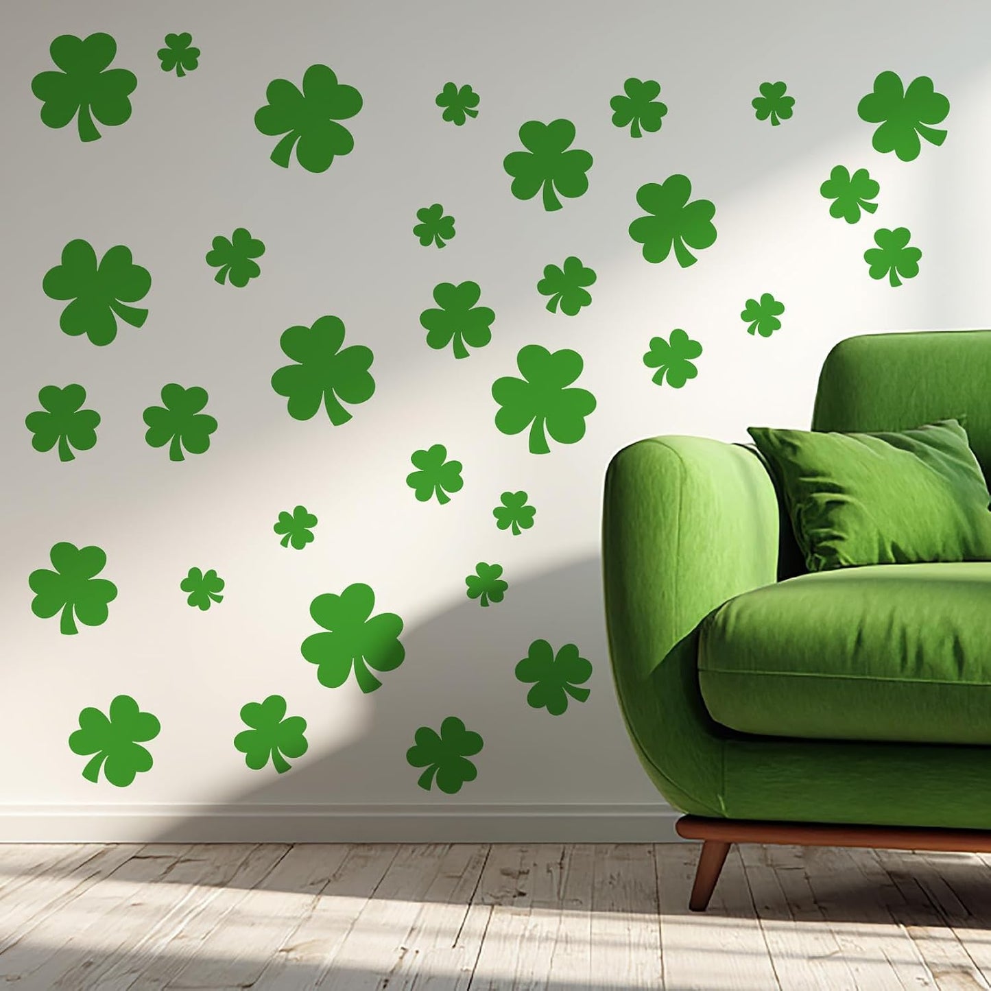 2 Packs Large Shamrock Stencil Reusable Irish Stencil for Yard Painting on Lawn, Paper, Wood, Fabric, Glass, Irish Project BST220