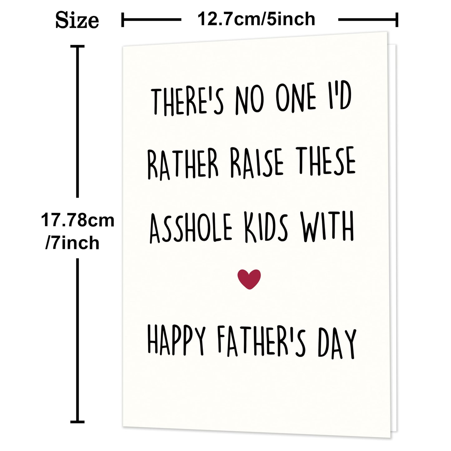 Fathers Day Card,Fathers Day Cards Gifts Decorations for Dad from Daughter Son,Happy Father's Day Cards Gifts Ideas with Envelope,Funny Sweet Dad Card BST220