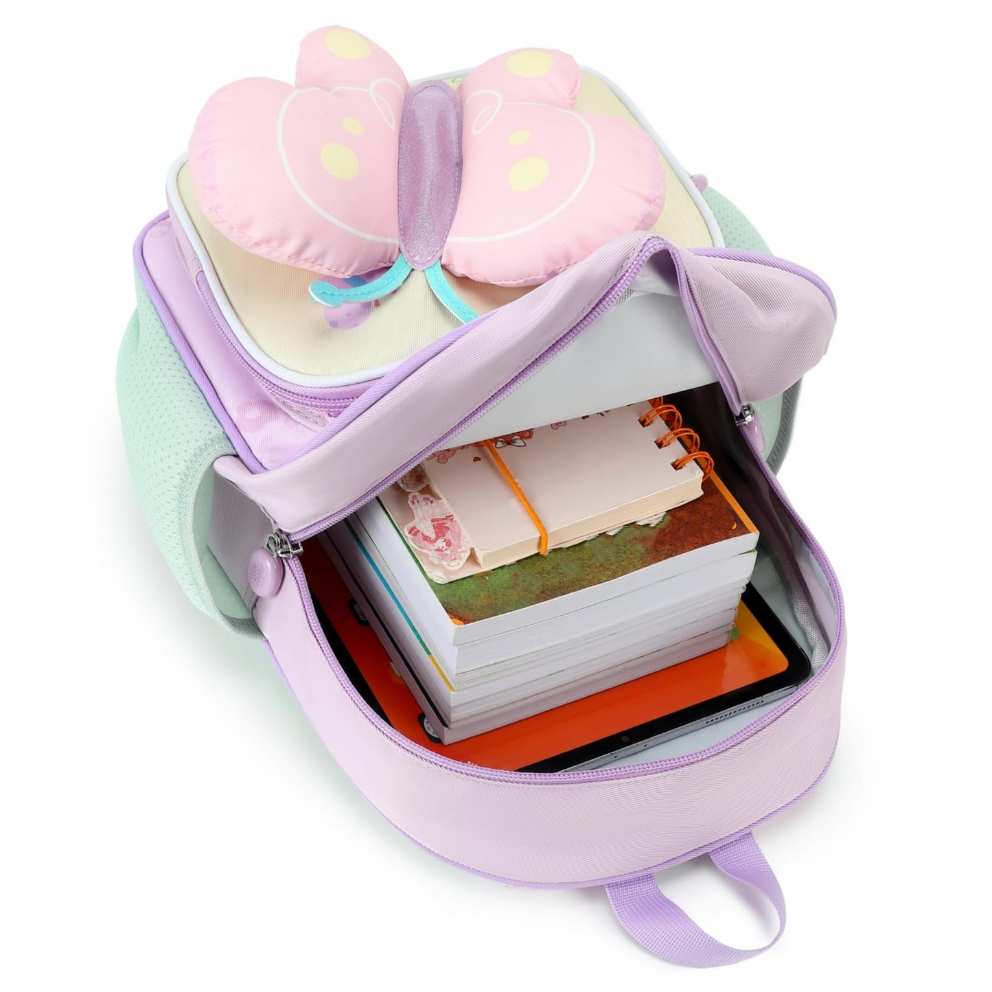 CAMTOP Cute Kids Toddler Backpack Small 3D Cartoon School Bookbags Age 1-3 Daycare Nursary Travel Bags (Butterfly-pink) BST326H
