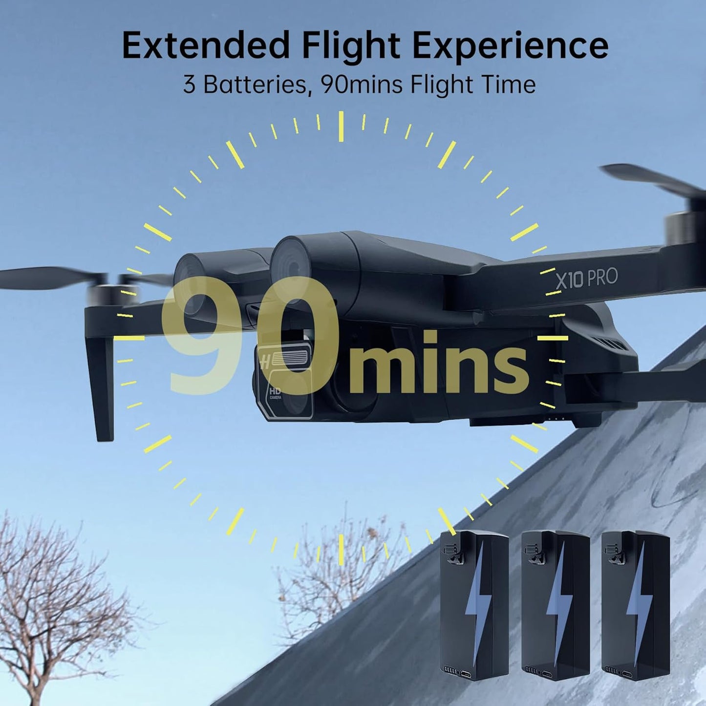 CHUBORY X10 PRO GPS Drone with Camera 4K UHD for Adults 79